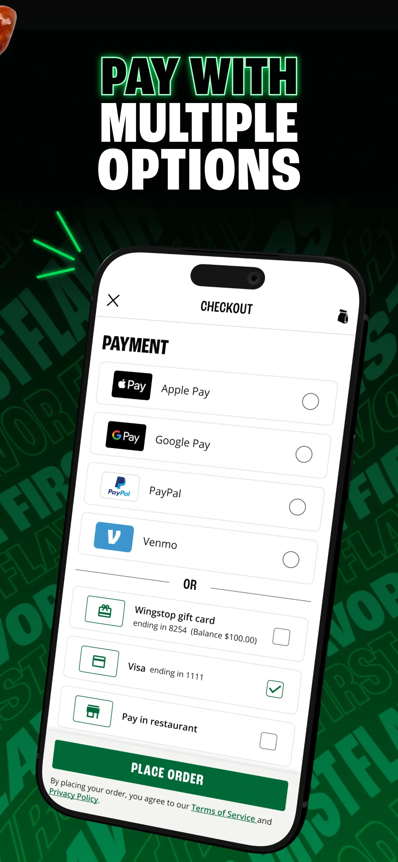 Wingstop app store screenshot 6 — Unknown (iOS)