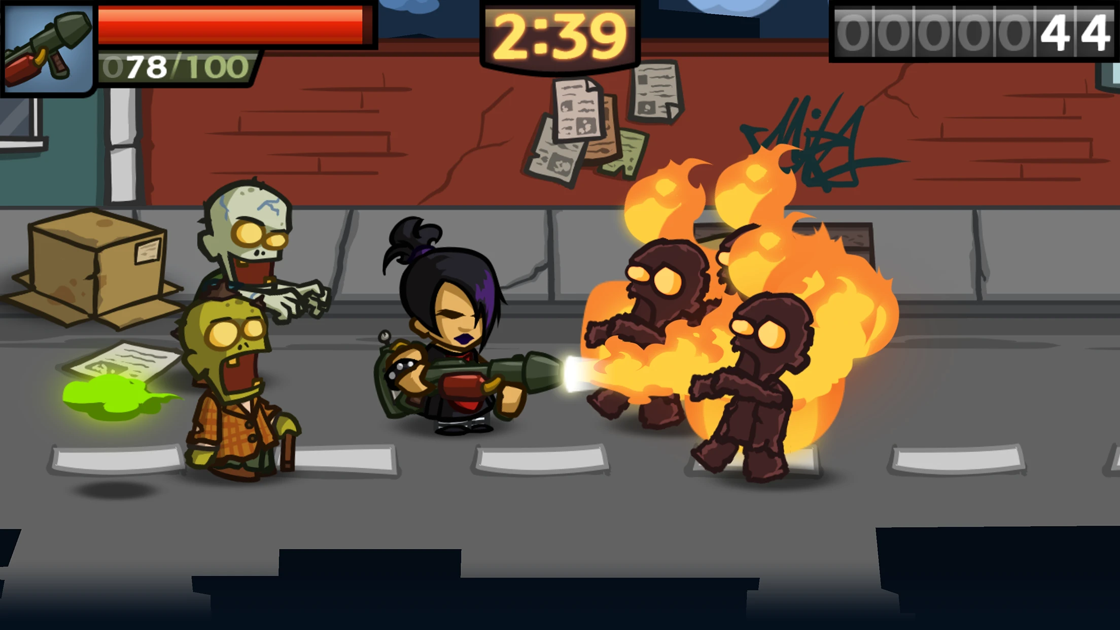 Zombieville USA 2 app store screenshot 2 — Games (iOS)