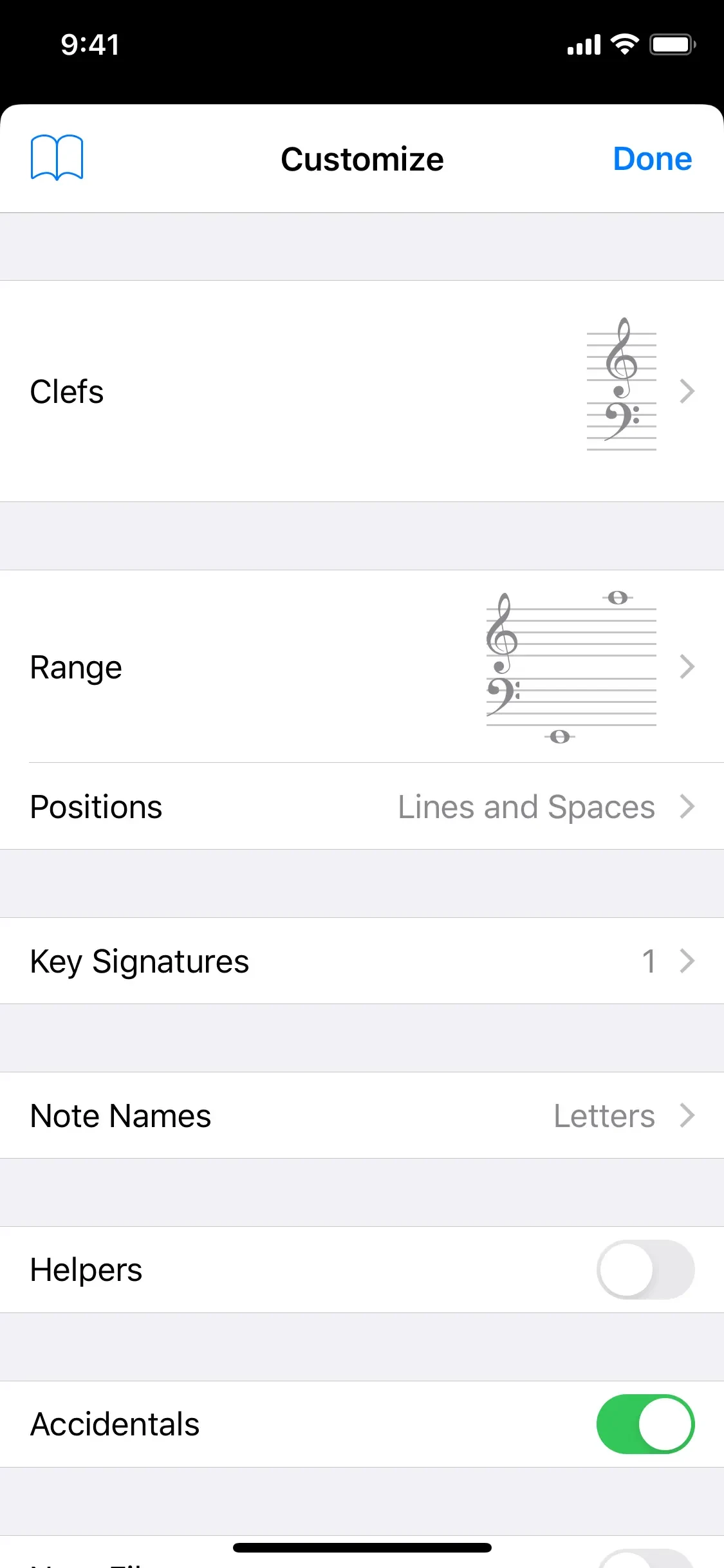Tenuto app store screenshot 5 — Music (iOS)