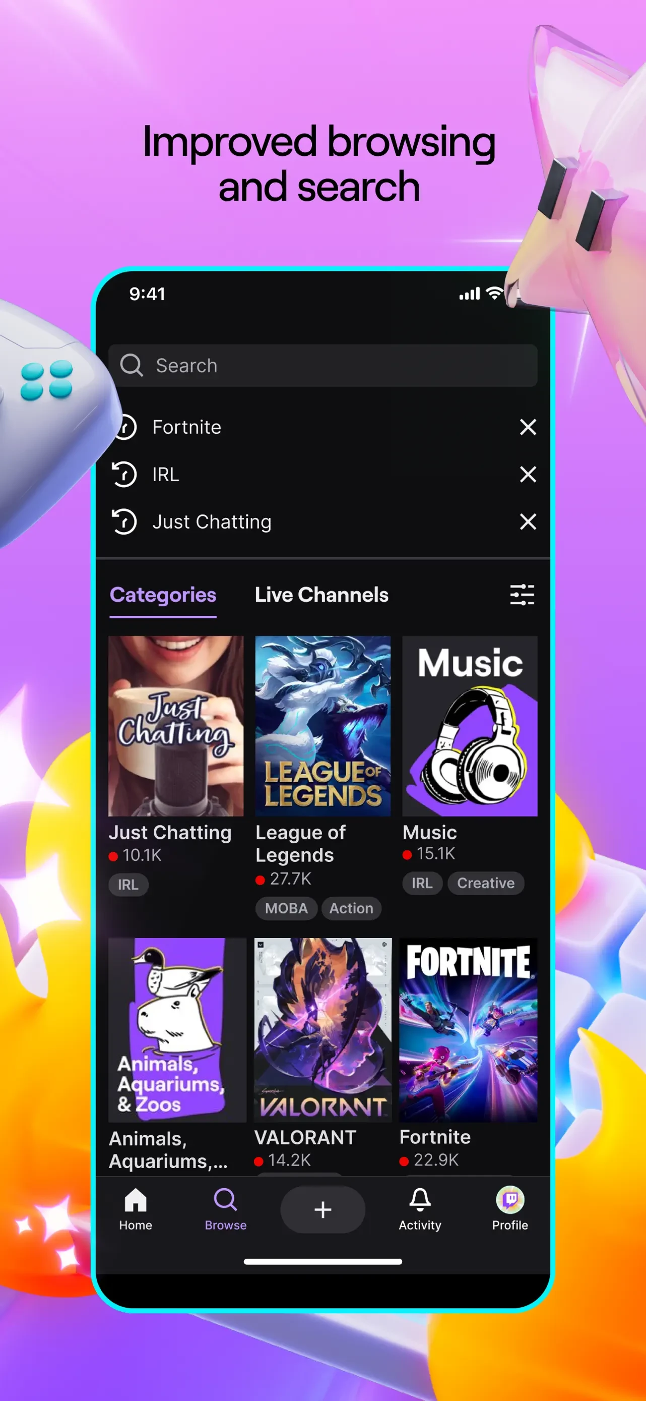 Twitch: Live Streaming app store screenshot 3 — Unknown (iOS)