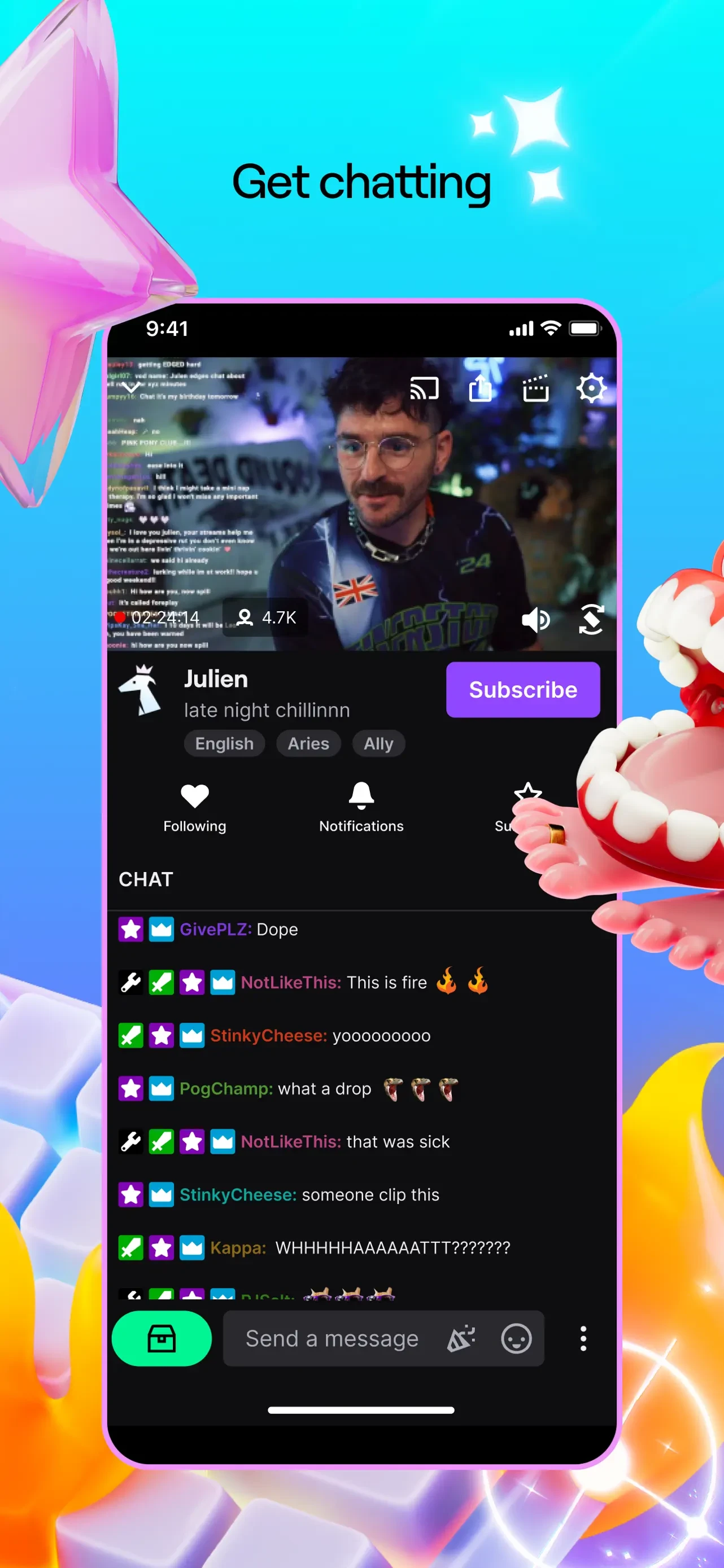 Twitch: Live Streaming app store screenshot 4 — Unknown (iOS)
