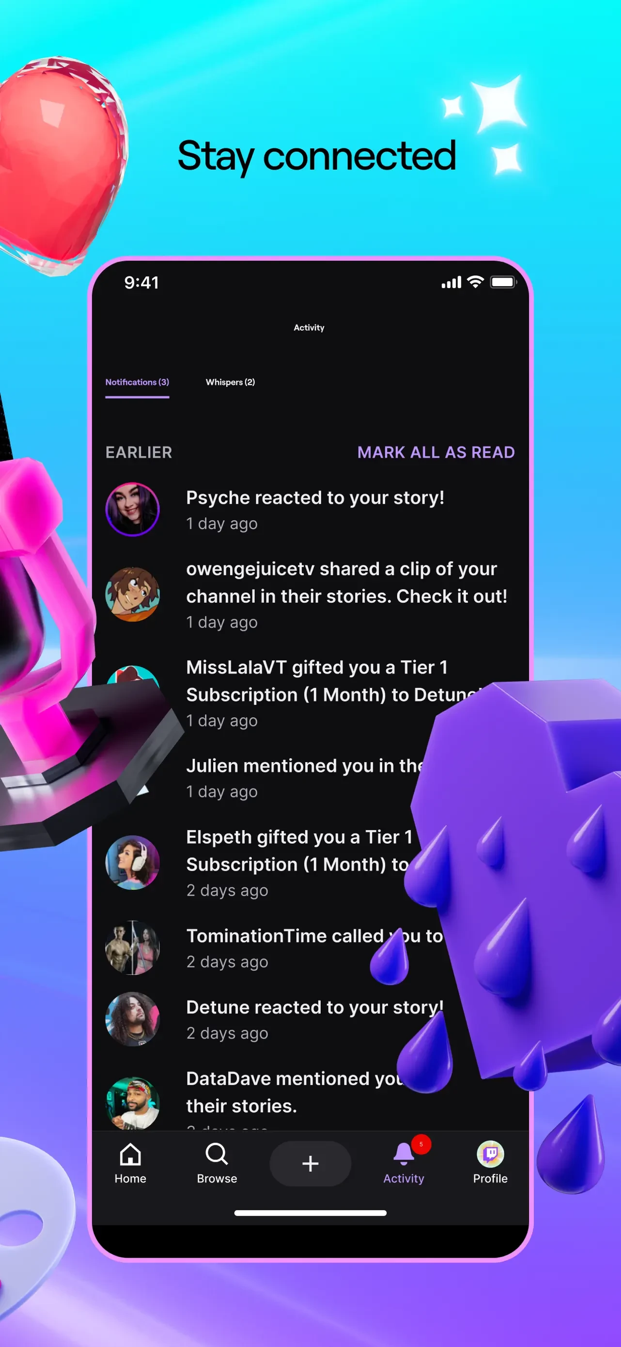 Twitch: Live Streaming app store screenshot 6 — Unknown (iOS)