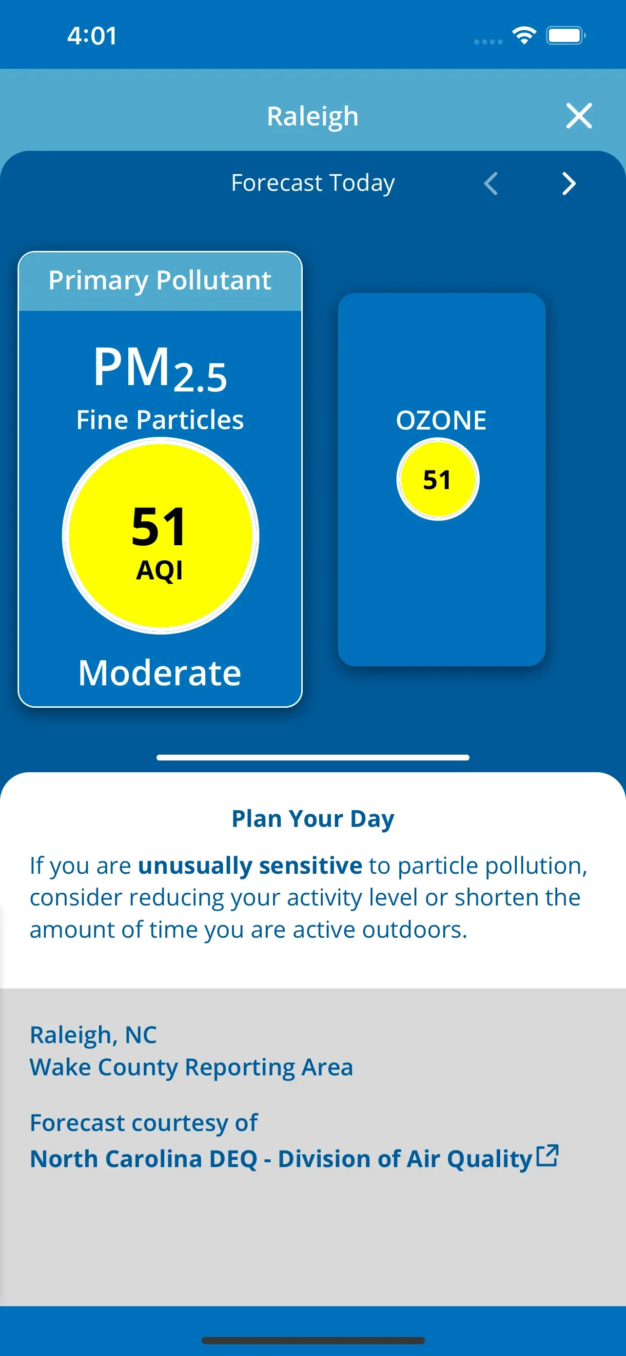 EPA AIRNow app store screenshot 4 — Unknown (iOS)