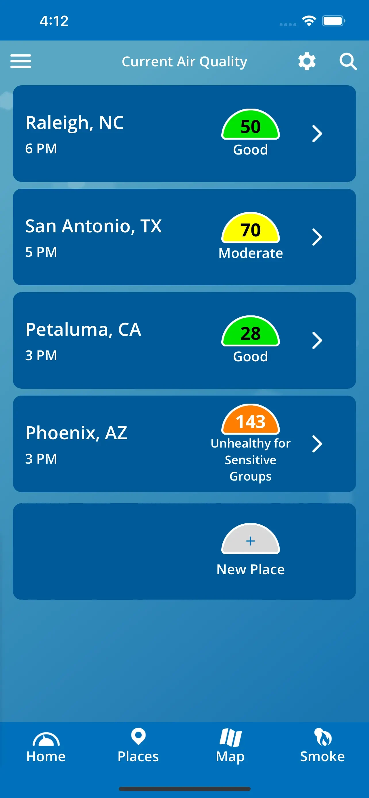 EPA AIRNow app store screenshot 5 — Unknown (iOS)