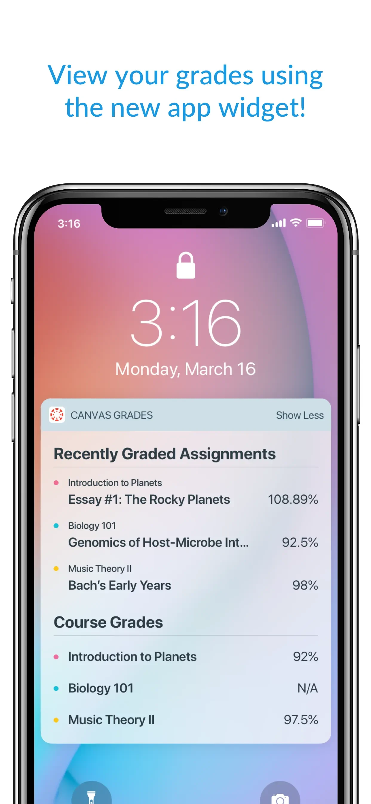 Canvas by Instructure app store screenshot 3 — Unknown (iOS)