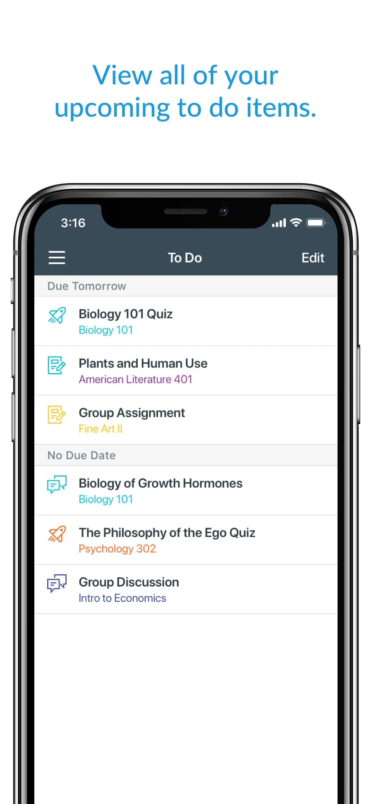 Canvas by Instructure app store screenshot 4 — Unknown (iOS)