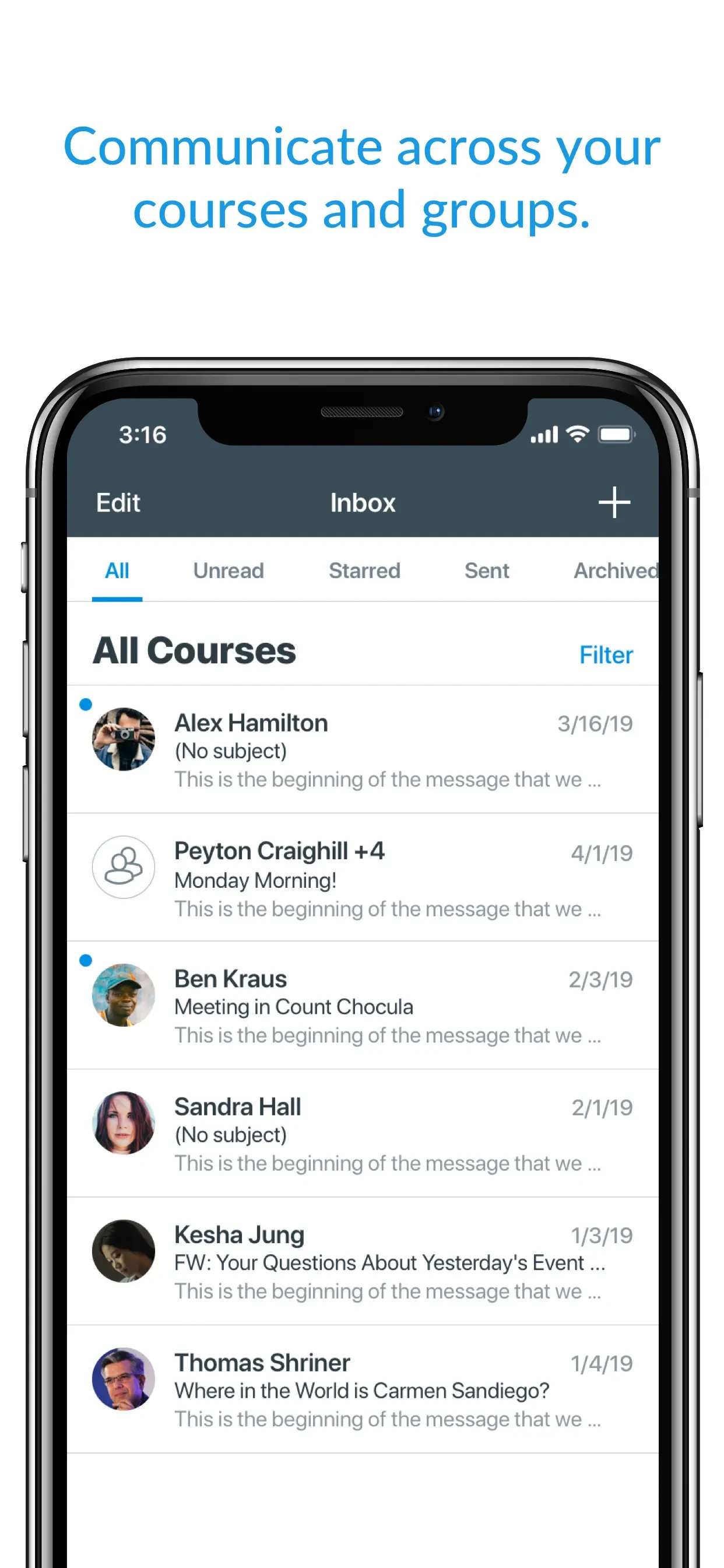 Canvas by Instructure app store screenshot 5 — Unknown (iOS)