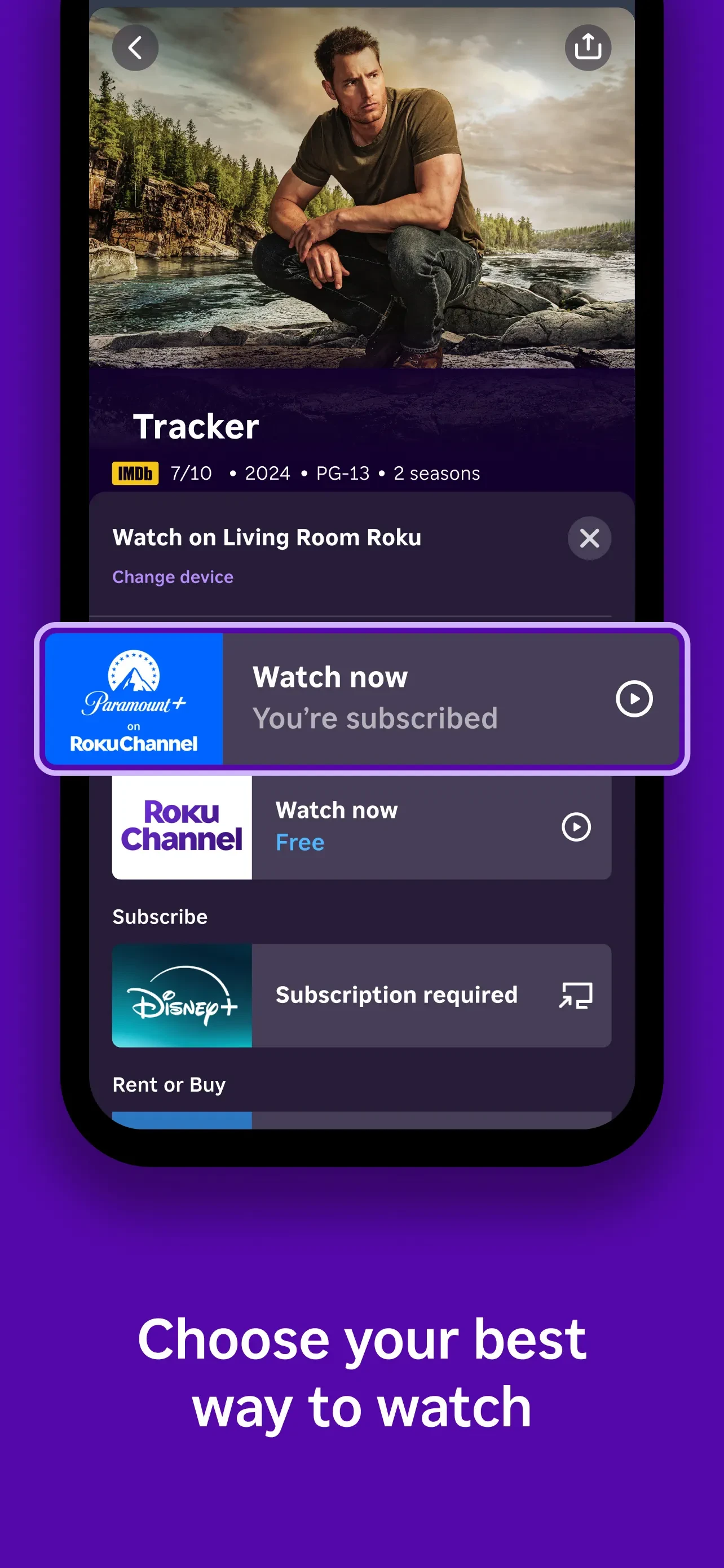 The Roku App (Official) app store screenshot 3 — Entertainment (iOS)