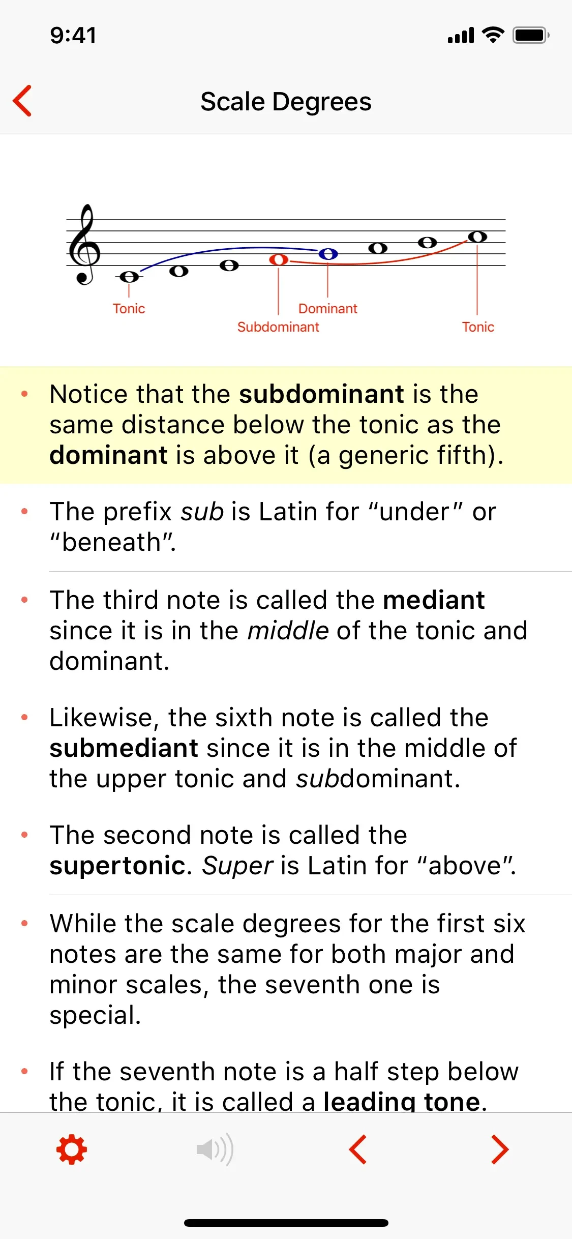 Theory Lessons app store screenshot 3 — Music (iOS)