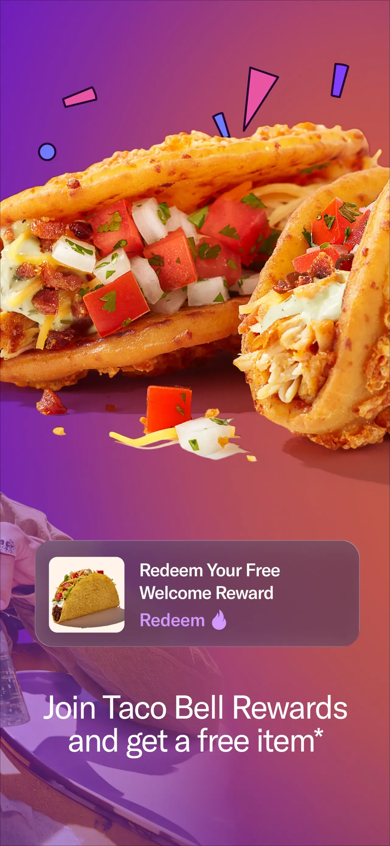 Taco Bell Fast Food & Delivery app store screenshot 2 — Food & Drink (iOS)