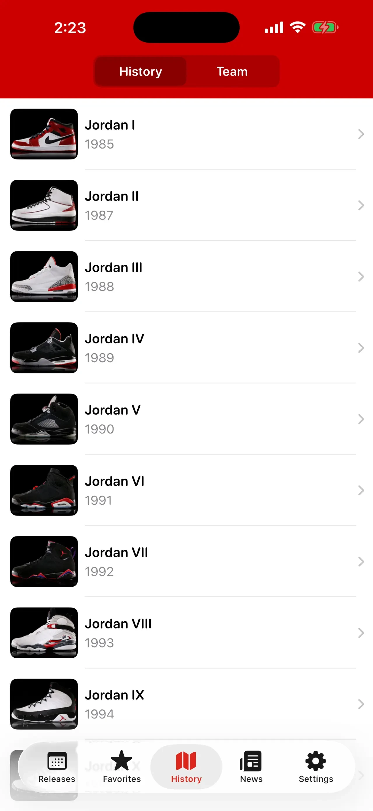 J23 - Release Dates & Restocks app store screenshot 5 — Sports (iOS)