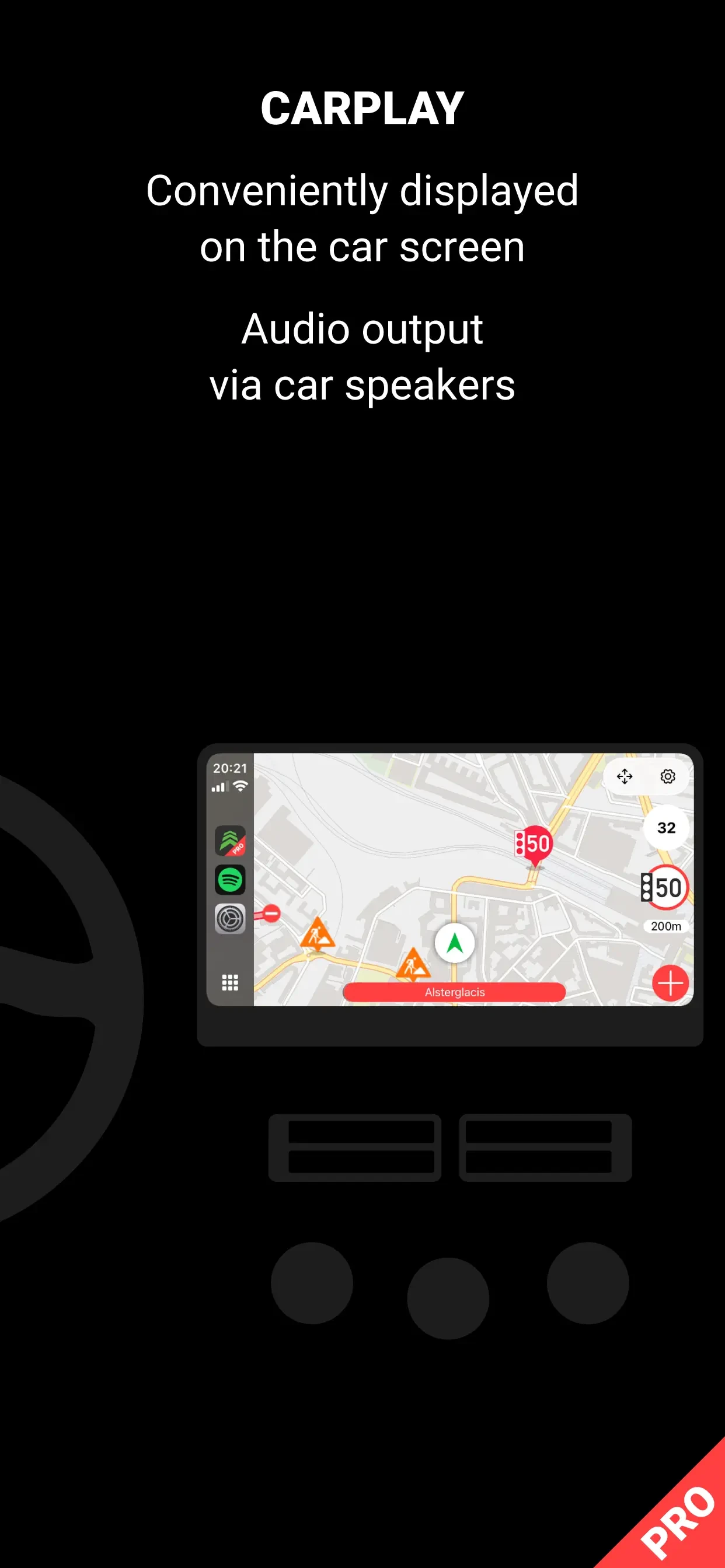 Blitzer.de PRO app store screenshot 4 — Navigation (iOS)