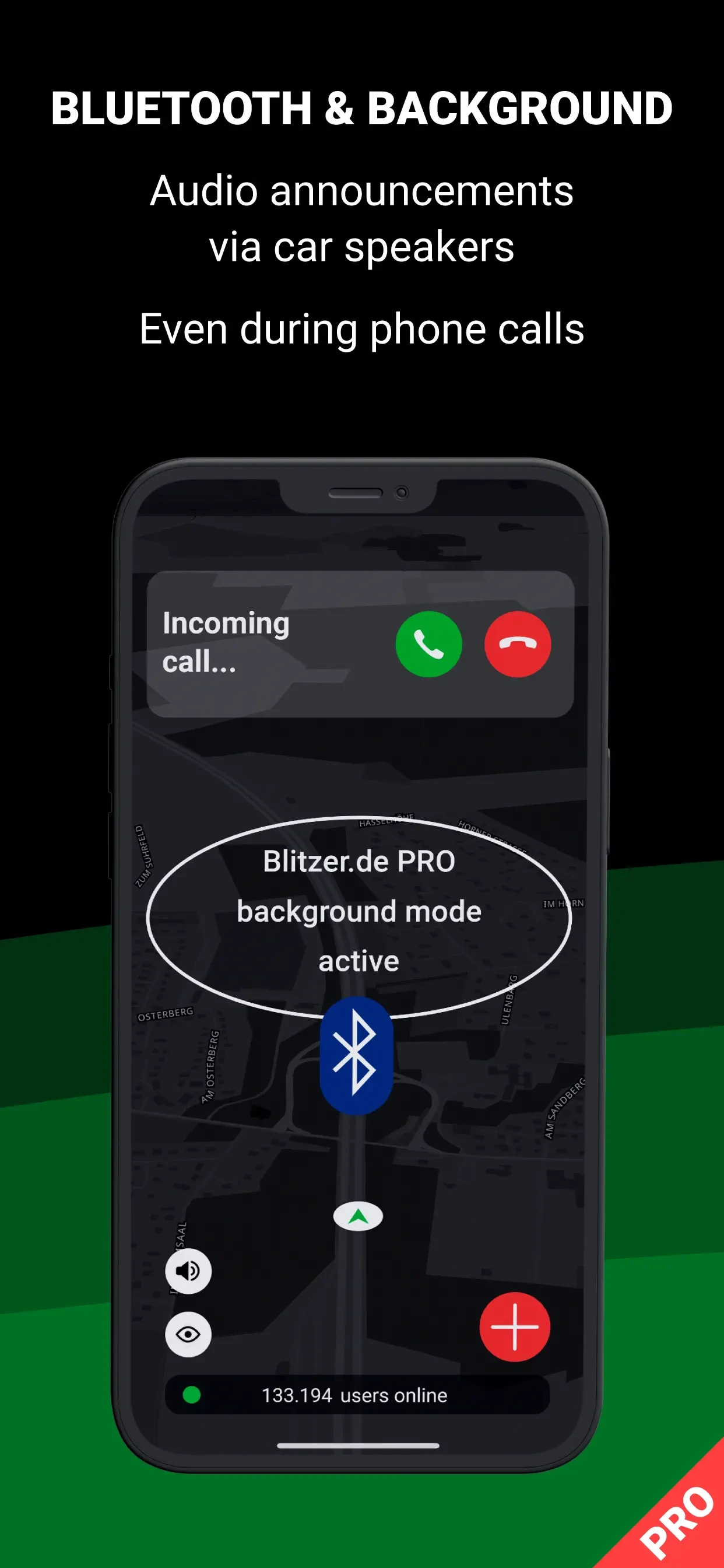 Blitzer.de PRO app store screenshot 7 — Navigation (iOS)