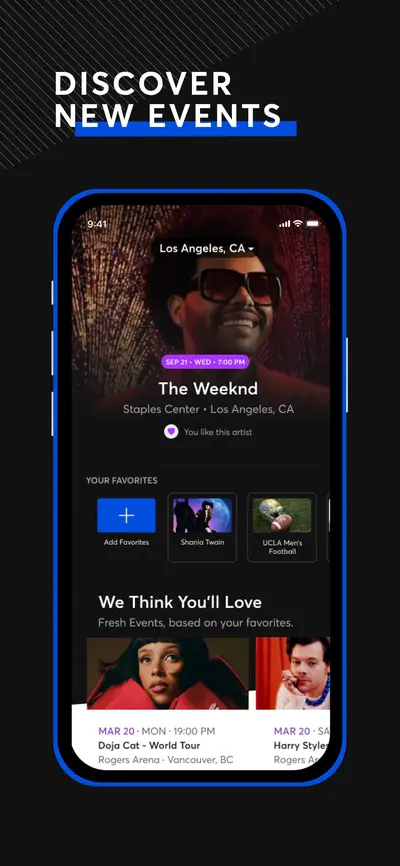 Ticketmaster－Buy, Sell Tickets app store screenshot 1 — Entertainment (iOS)