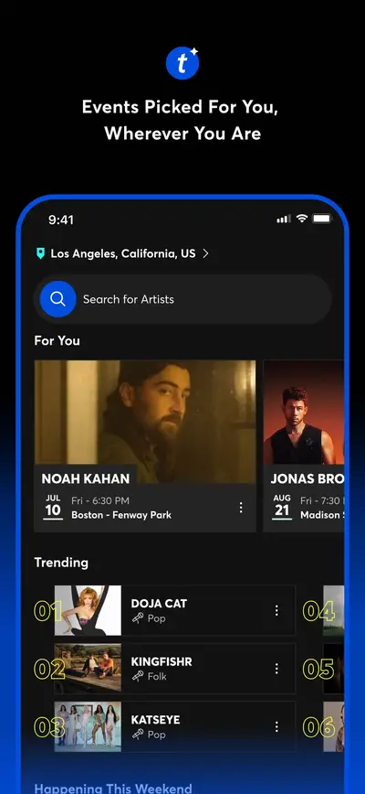 Ticketmaster－Buy, Sell Tickets app store screenshot 1 — Entertainment (iOS)