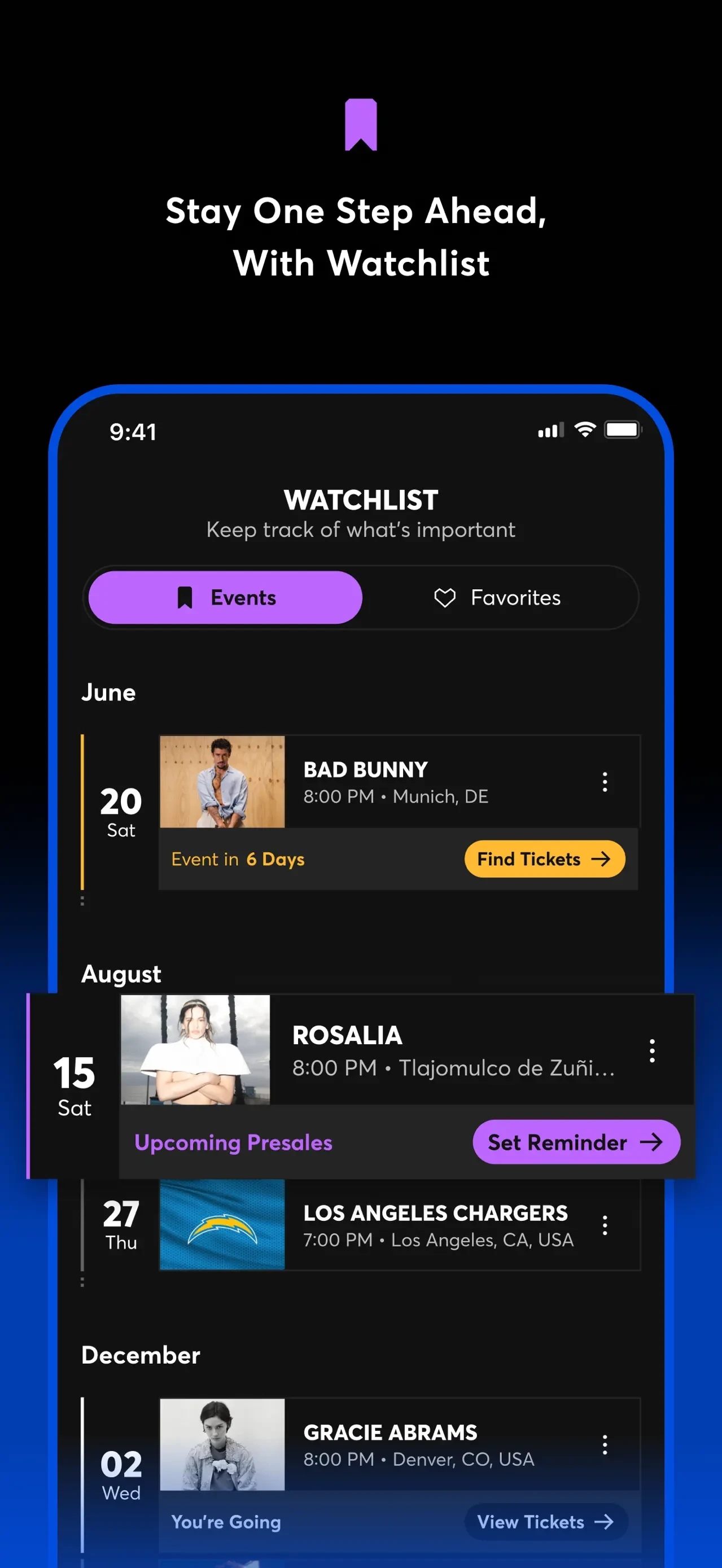 Ticketmaster－Buy, Sell Tickets app store screenshot 2 — Entertainment (iOS)