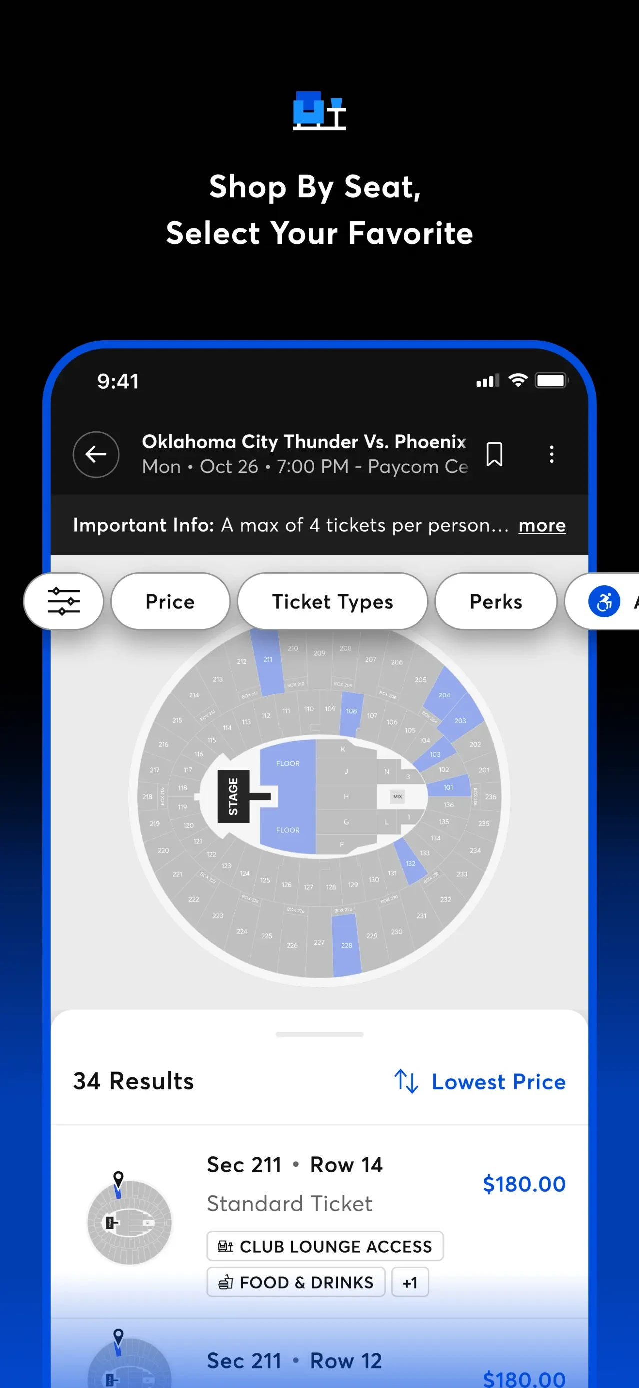 Ticketmaster－Buy, Sell Tickets app store screenshot 3 — Entertainment (iOS)