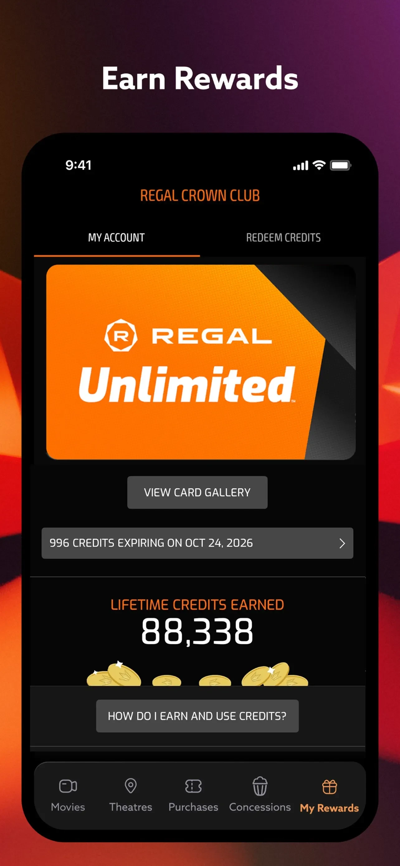 Regal: Movie Tickets Made Easy app store screenshot 4 — Unknown (iOS)