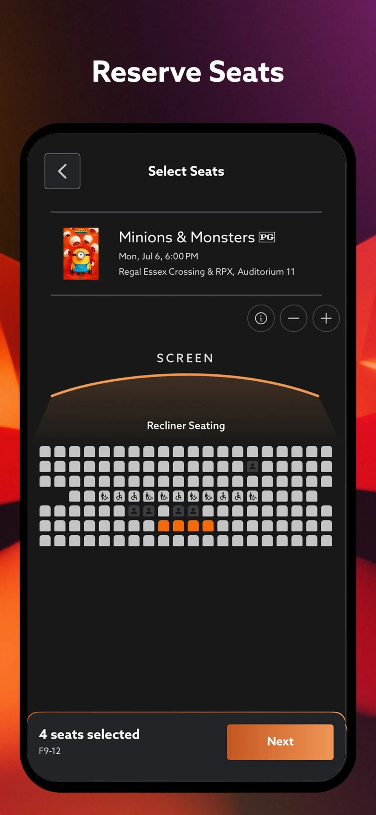 Regal: Movie Tickets Made Easy app store screenshot 6 — Unknown (iOS)
