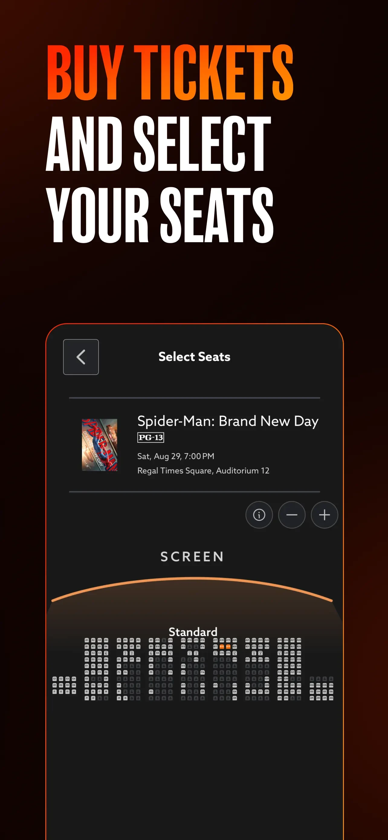 Regal: Movie Tickets Made Easy app store screenshot 2 — Unknown (iOS)