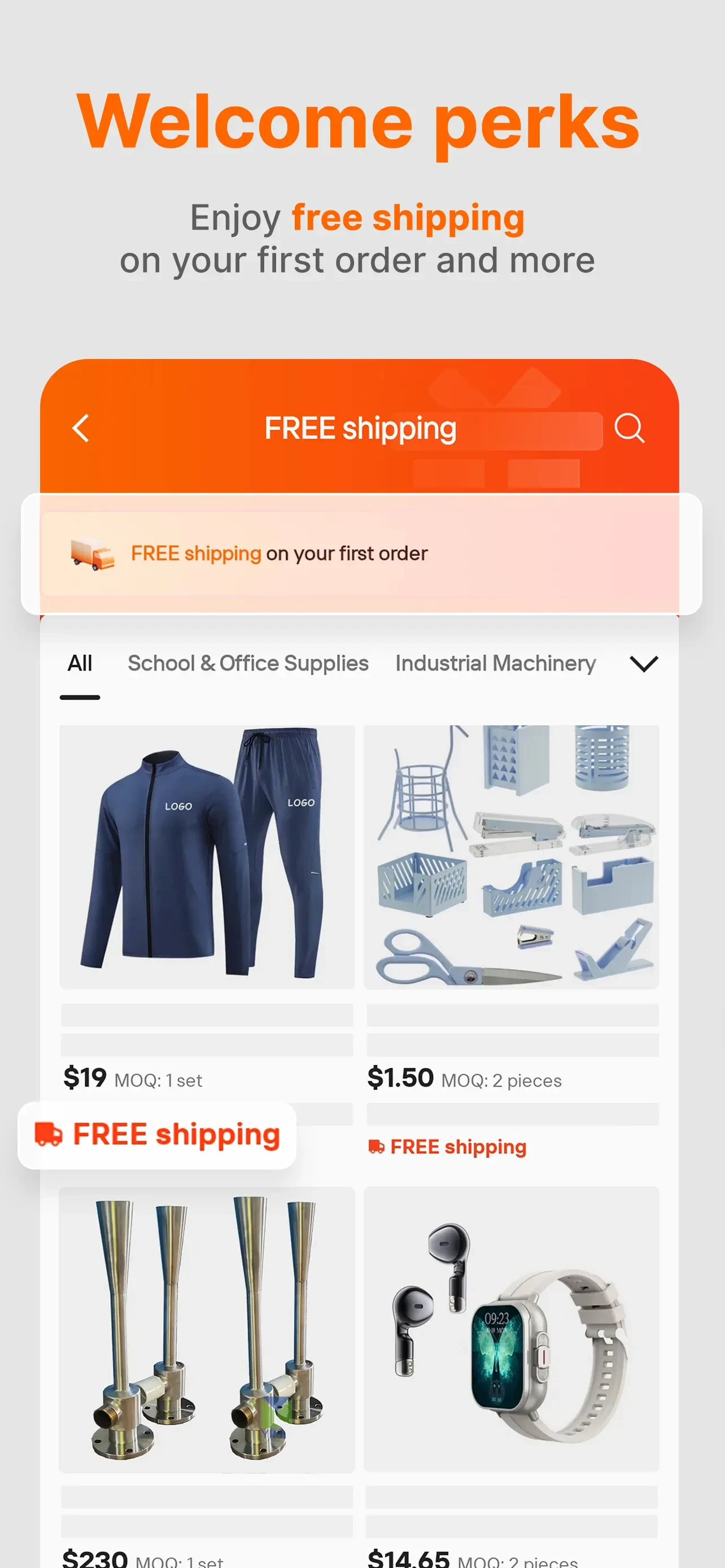 Alibaba.com app store screenshot 3 — Shopping (iOS)