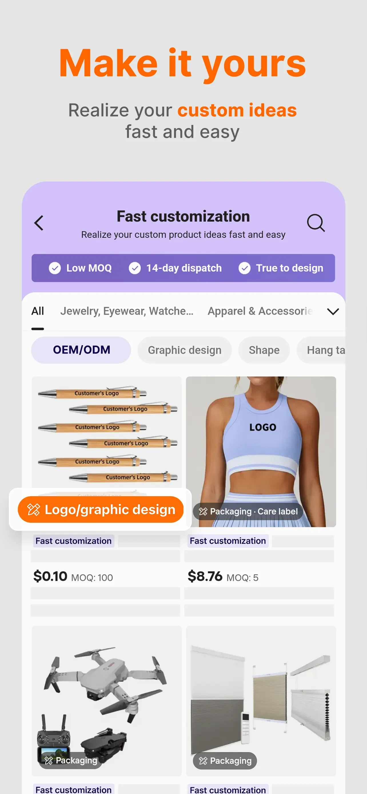 Alibaba.com app store screenshot 4 — Shopping (iOS)