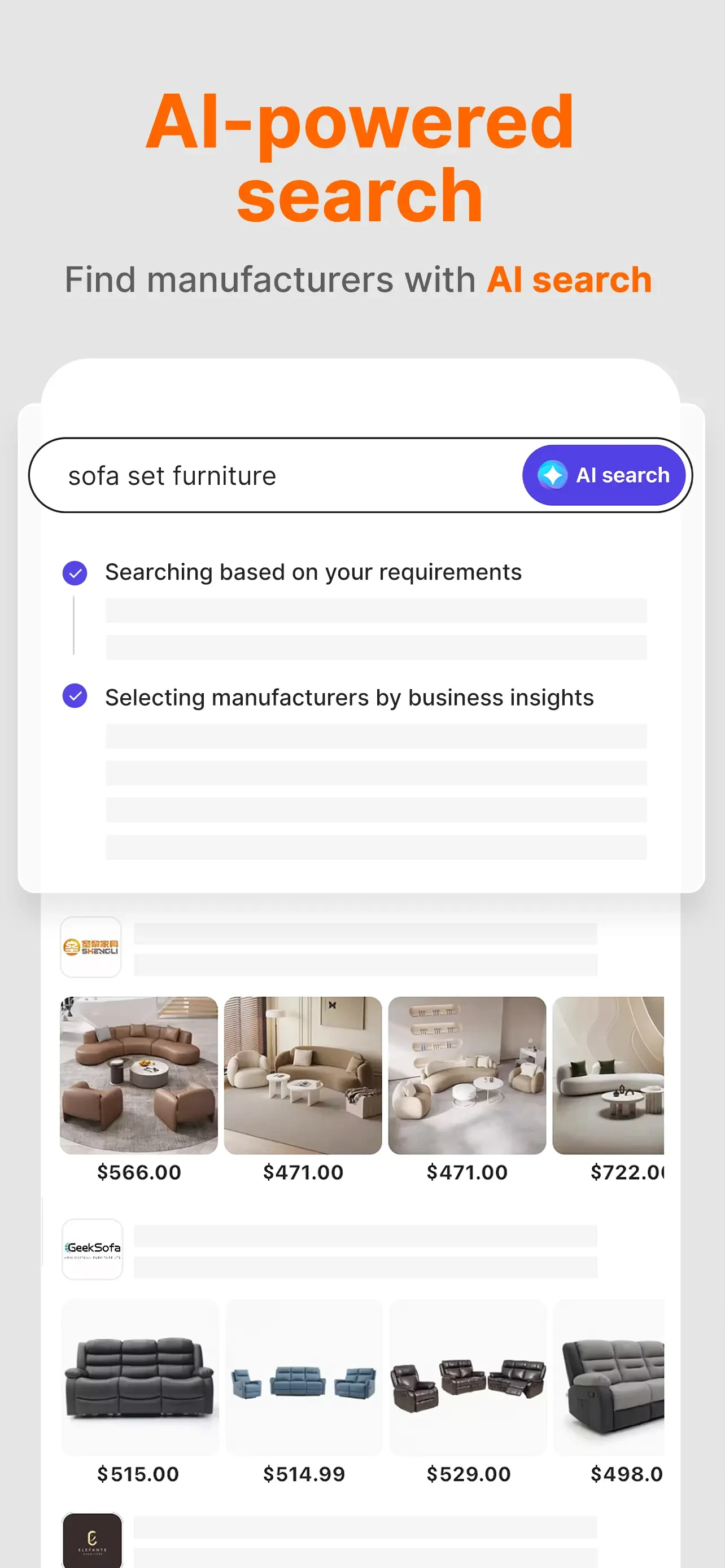 Alibaba.com app store screenshot 6 — Shopping (iOS)