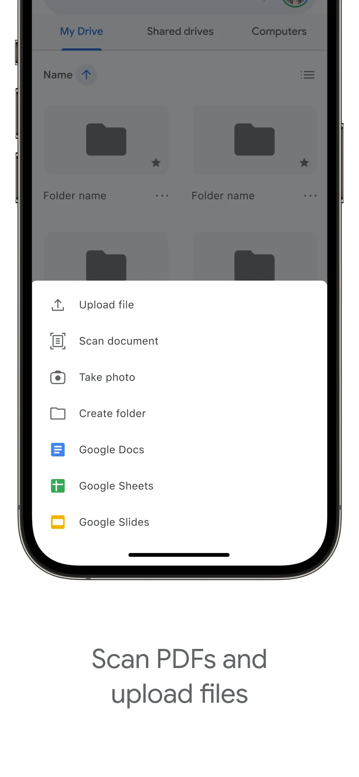 Google Drive app store screenshot 2 — Productivity (iOS)
