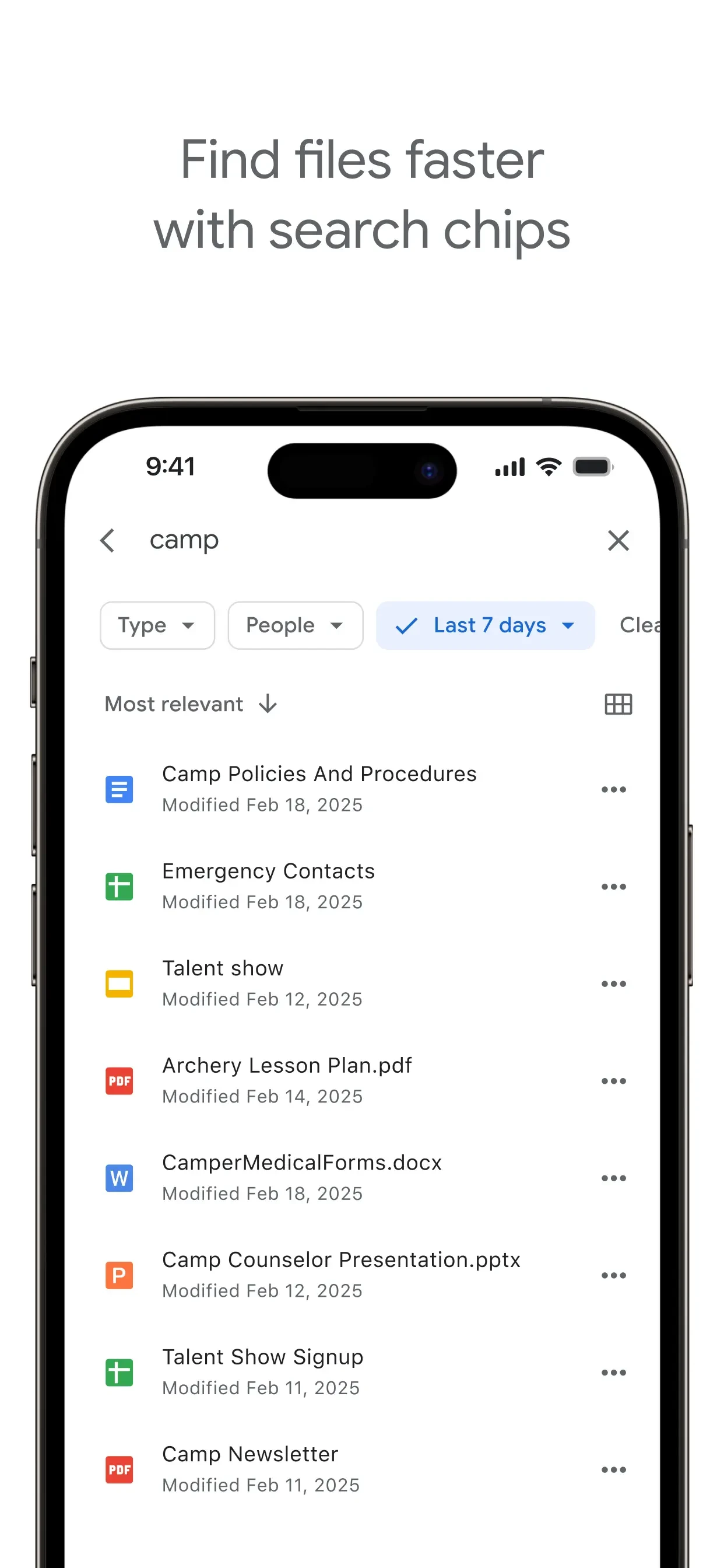 Google Drive app store screenshot 3 — Productivity (iOS)