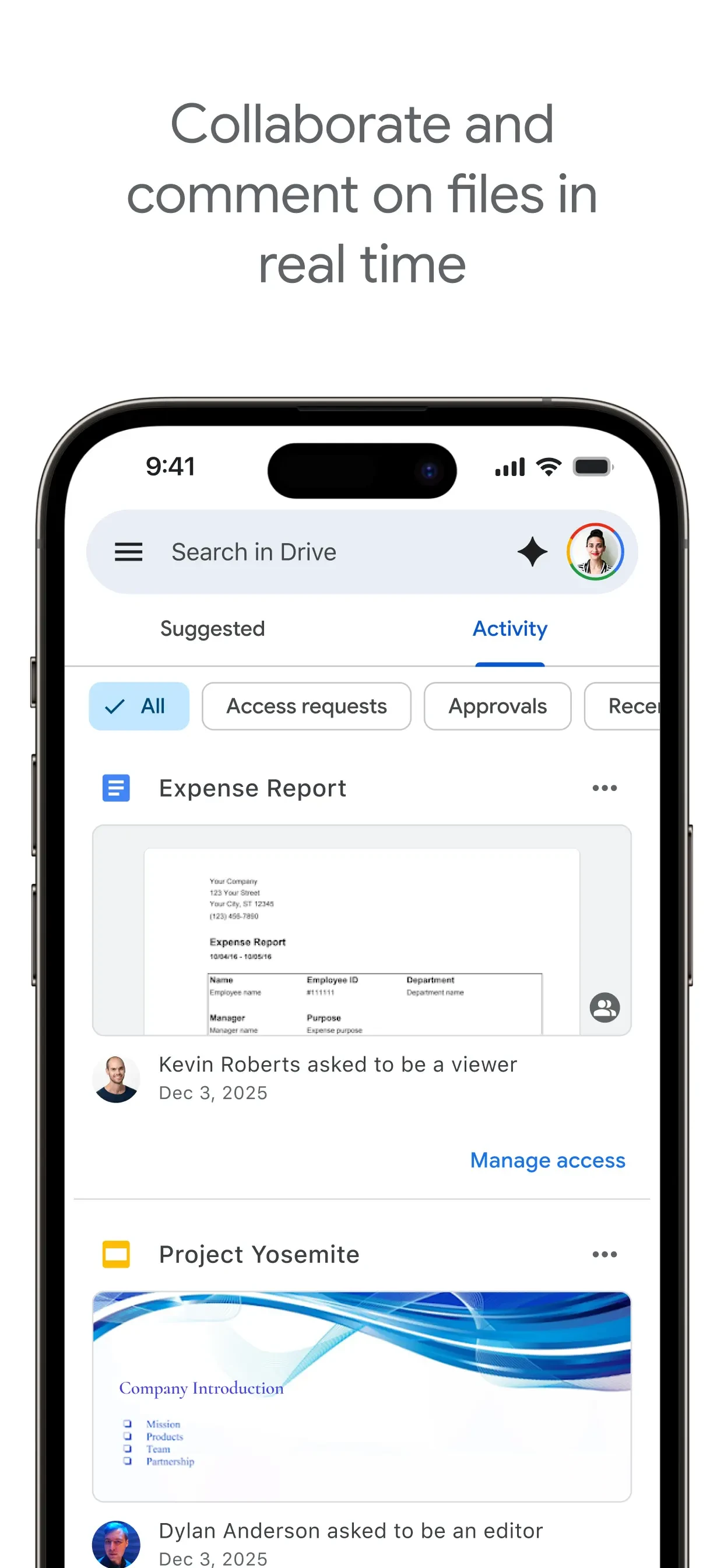Google Drive app store screenshot 4 — Productivity (iOS)