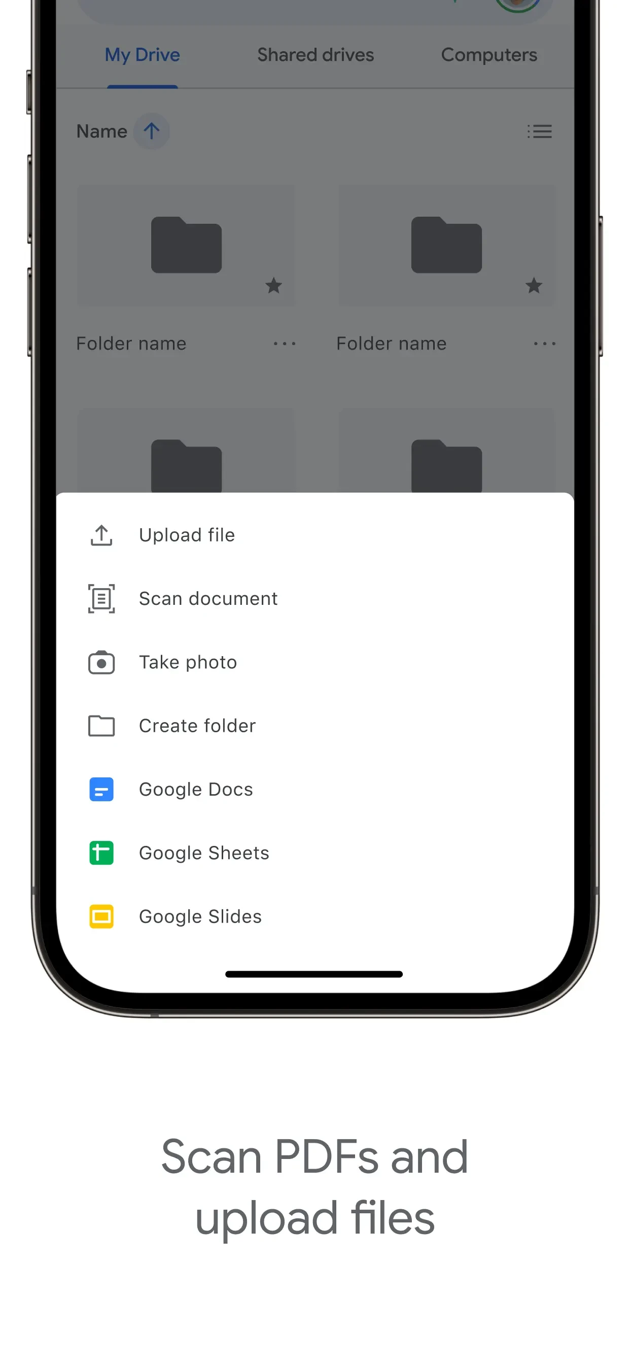 Google Drive app store screenshot 2 — Productivity (iOS)