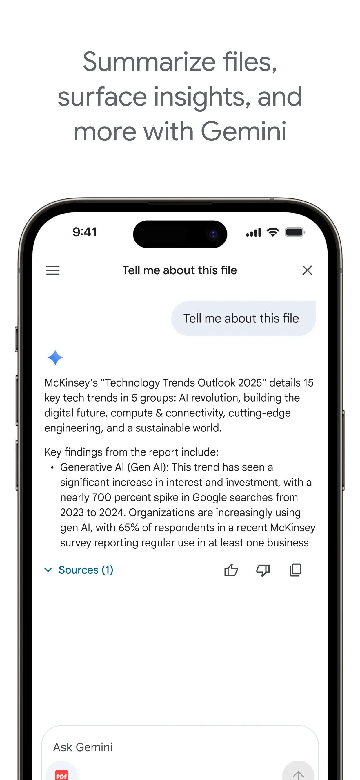 Google Drive app store screenshot 5 — Productivity (iOS)