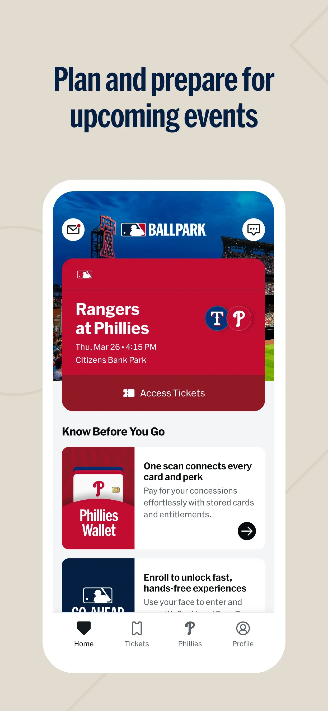 MLB Ballpark app store screenshot 1 — Sports (iOS)