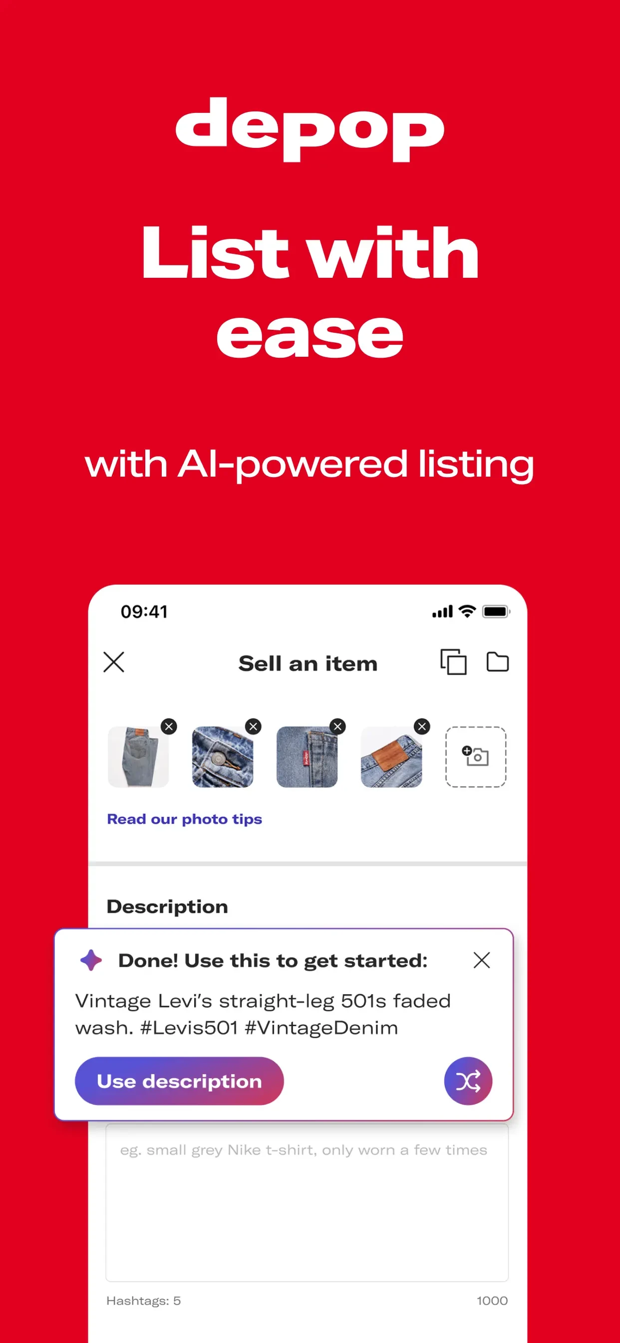 Depop - Buy & Sell Clothes app store screenshot 3 — Shopping (iOS)