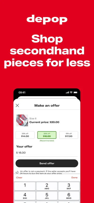 Depop - Buy & Sell Clothes app store screenshot 7 — Shopping (iOS)