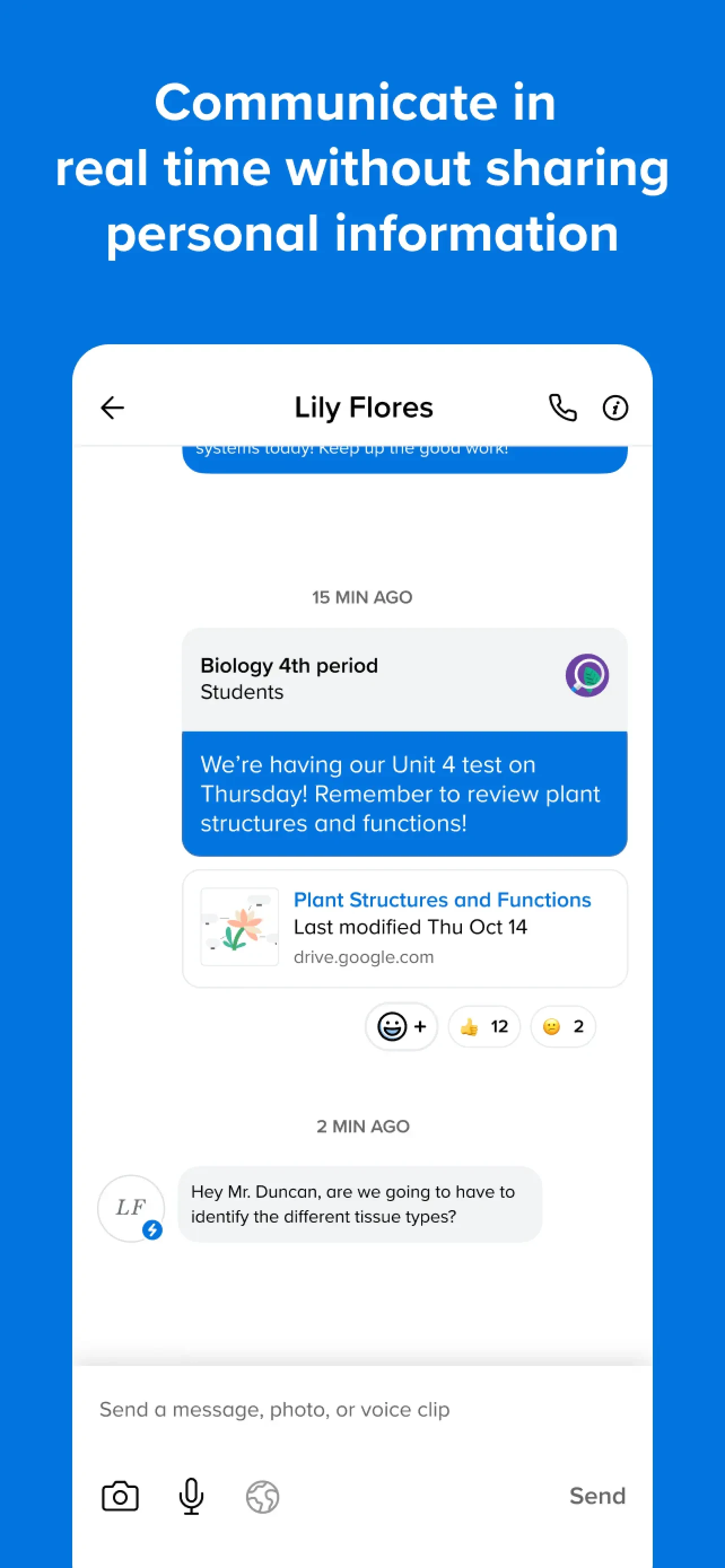 Remind: School Communication app store screenshot 1 — Unknown (iOS)
