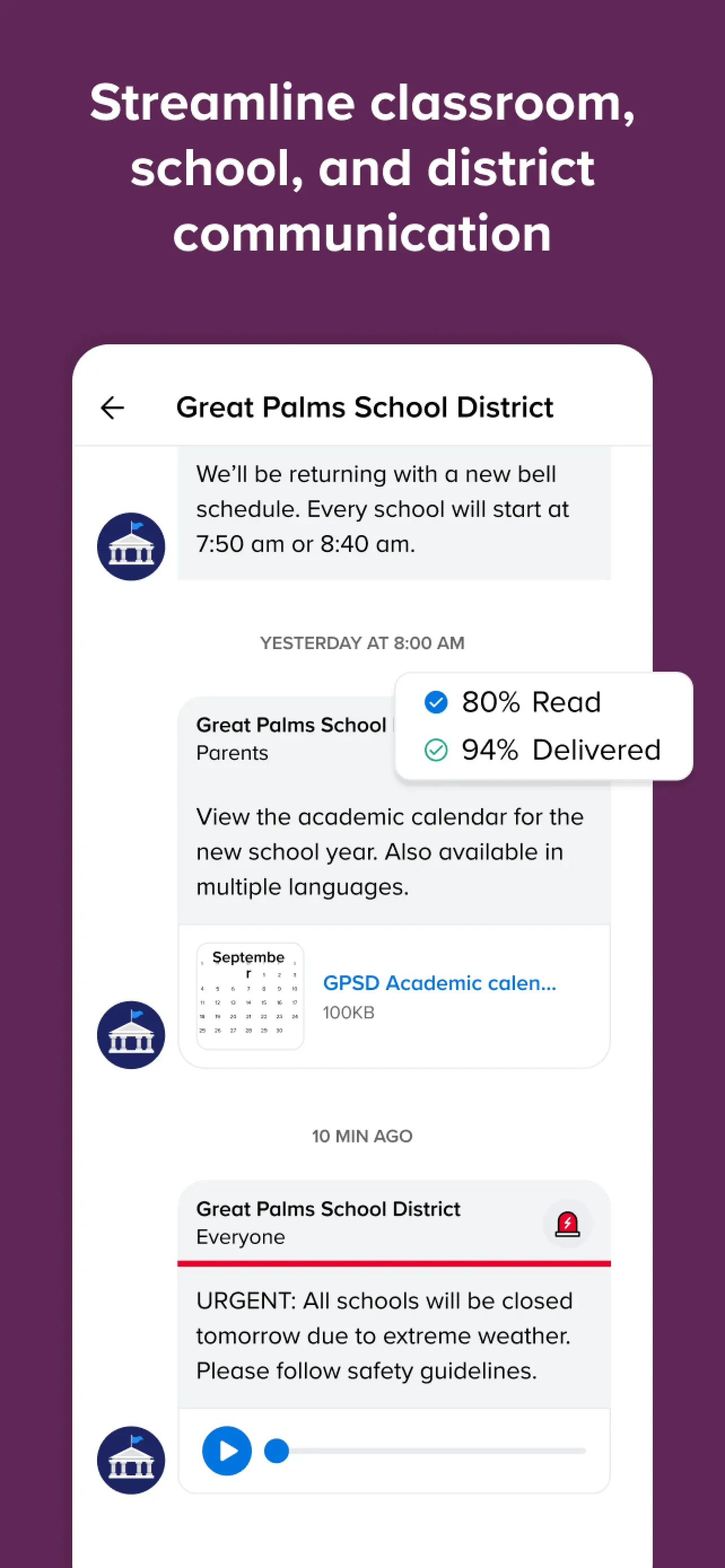 Remind: School Communication app store screenshot 4 — Unknown (iOS)