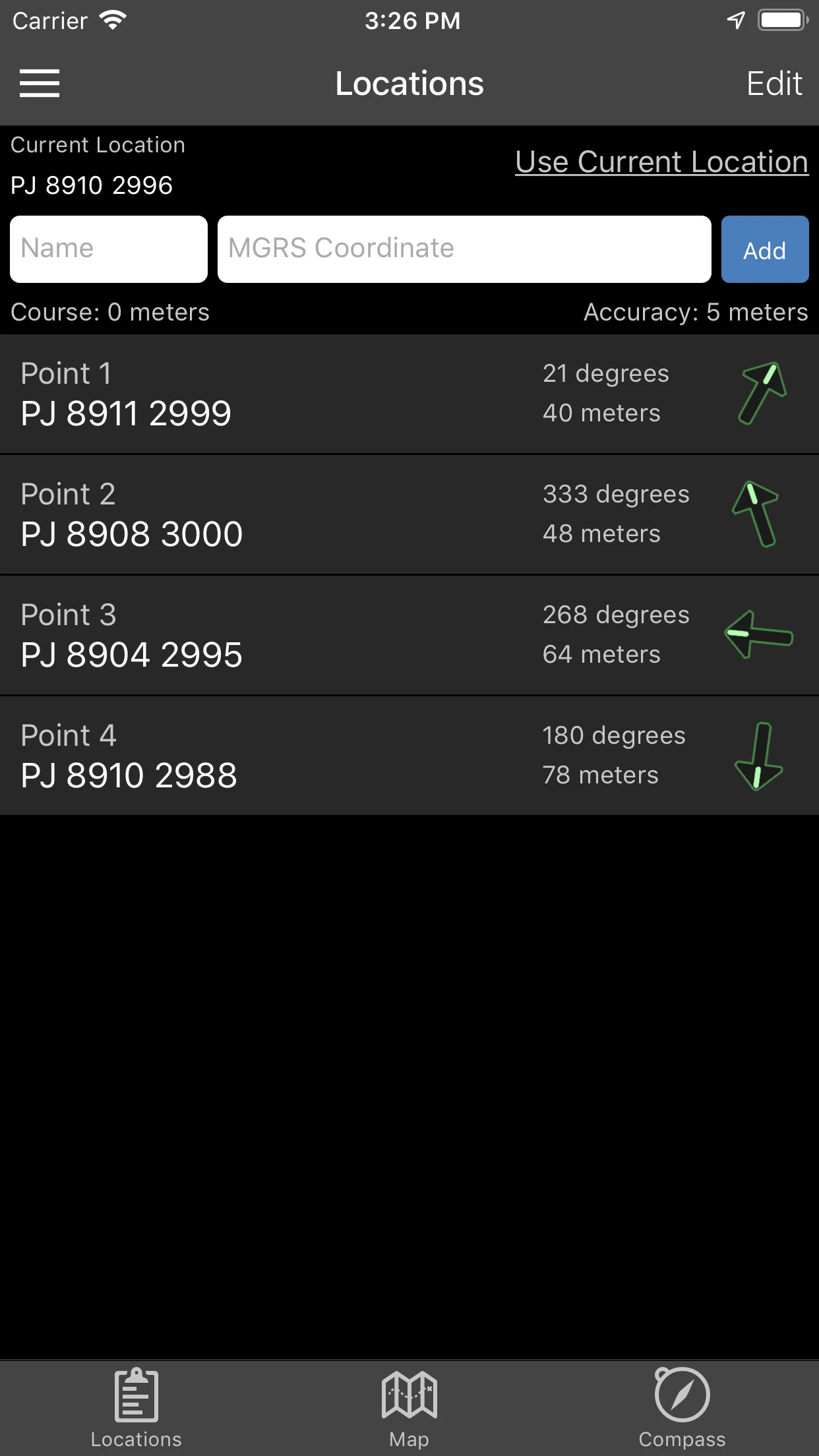 Land Nav Assistant app store screenshot 1 — Navigation (iOS)