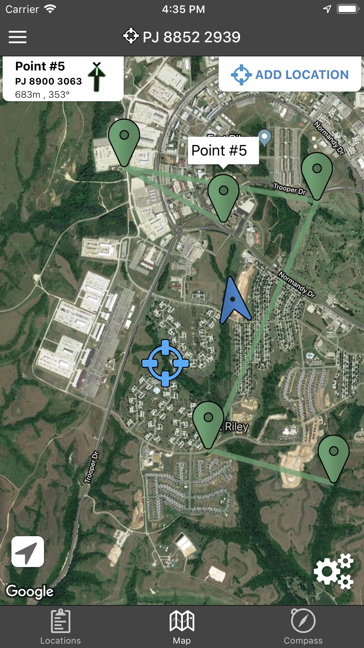 Land Nav Assistant app store screenshot 4 — Navigation (iOS)