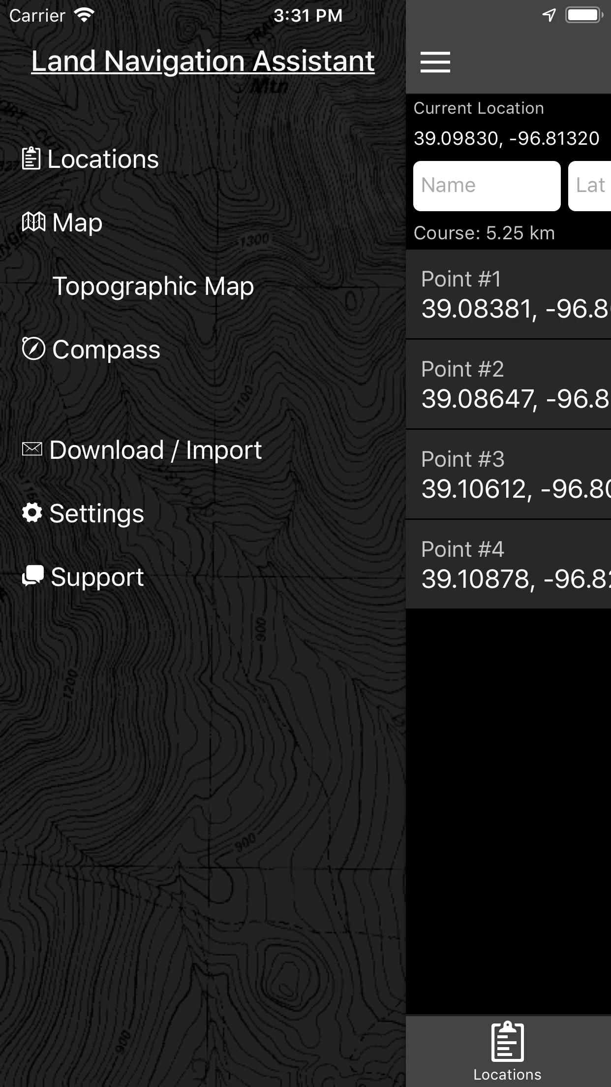 Land Nav Assistant app store screenshot 7 — Navigation (iOS)