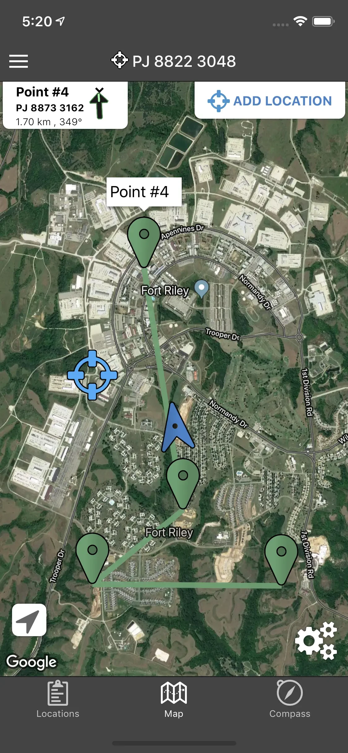 Land Nav Assistant app store screenshot 4 — Navigation (iOS)