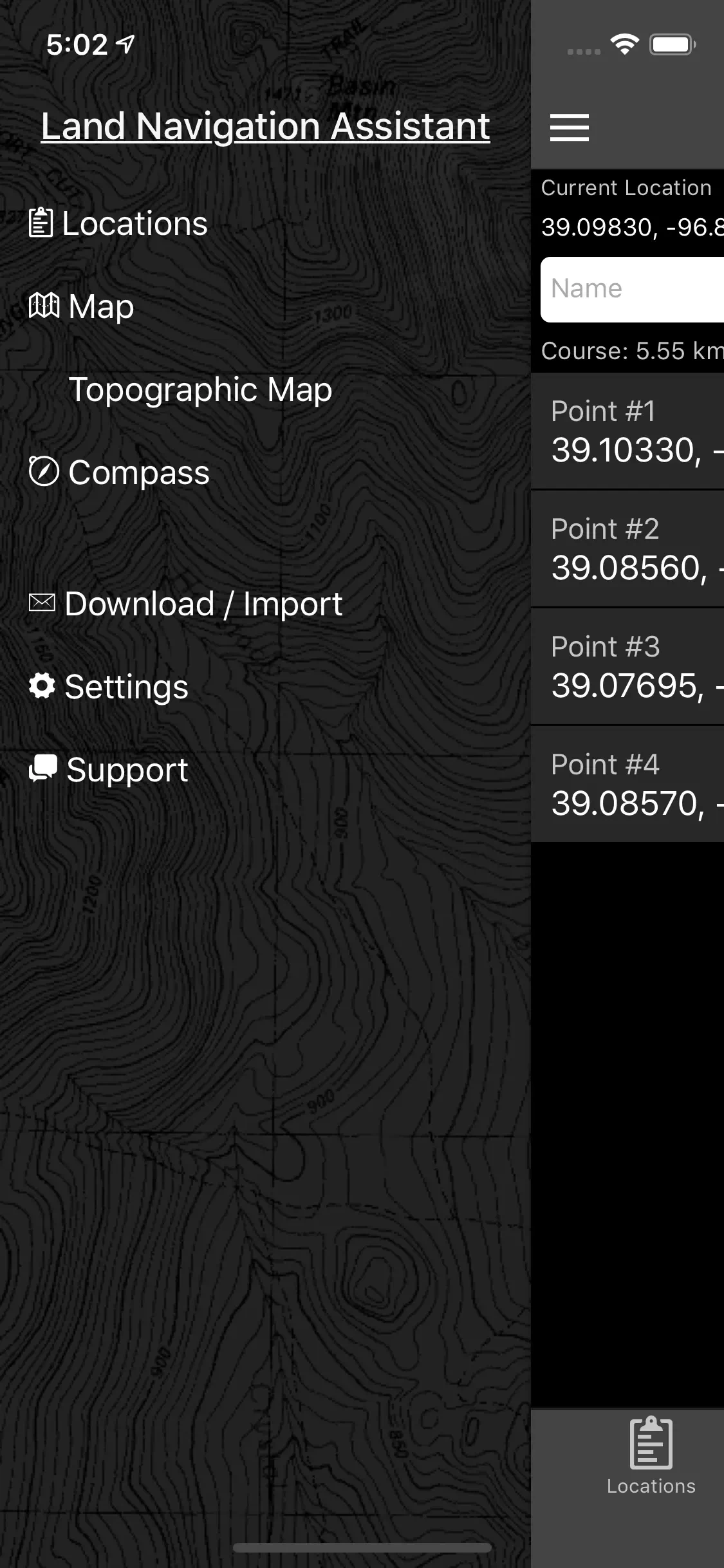 Land Nav Assistant app store screenshot 7 — Navigation (iOS)