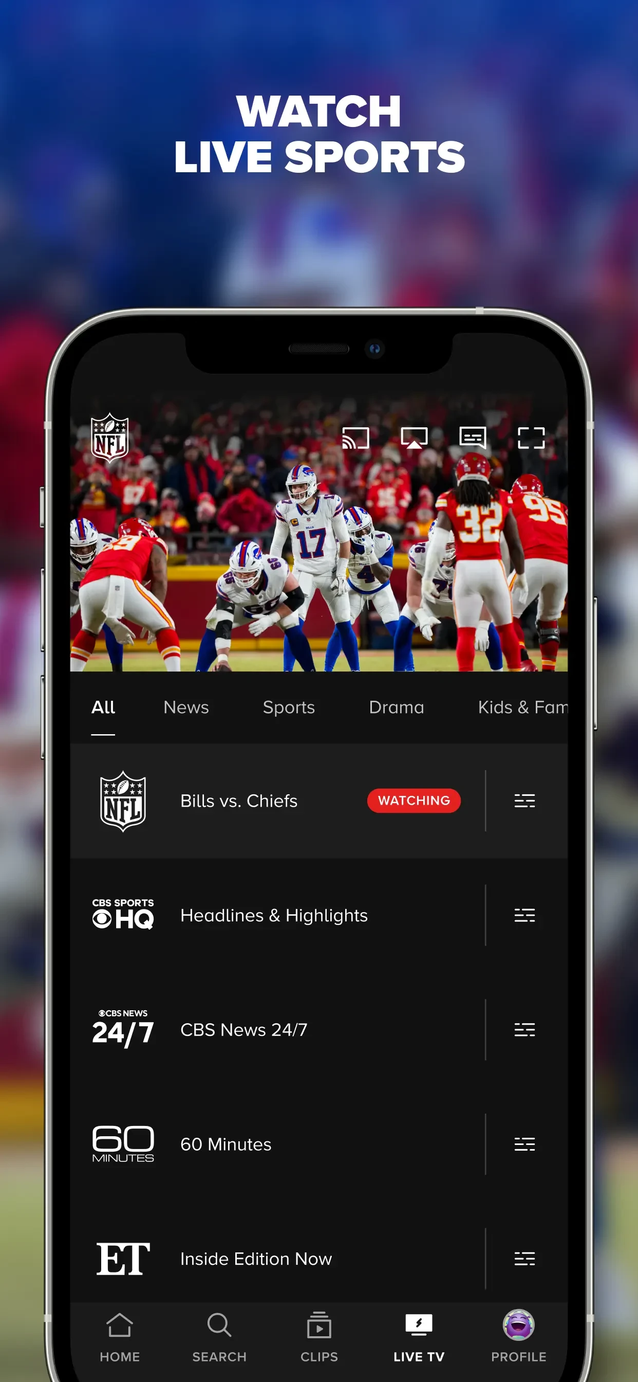 Paramount+ app store screenshot 2 — Entertainment (iOS)