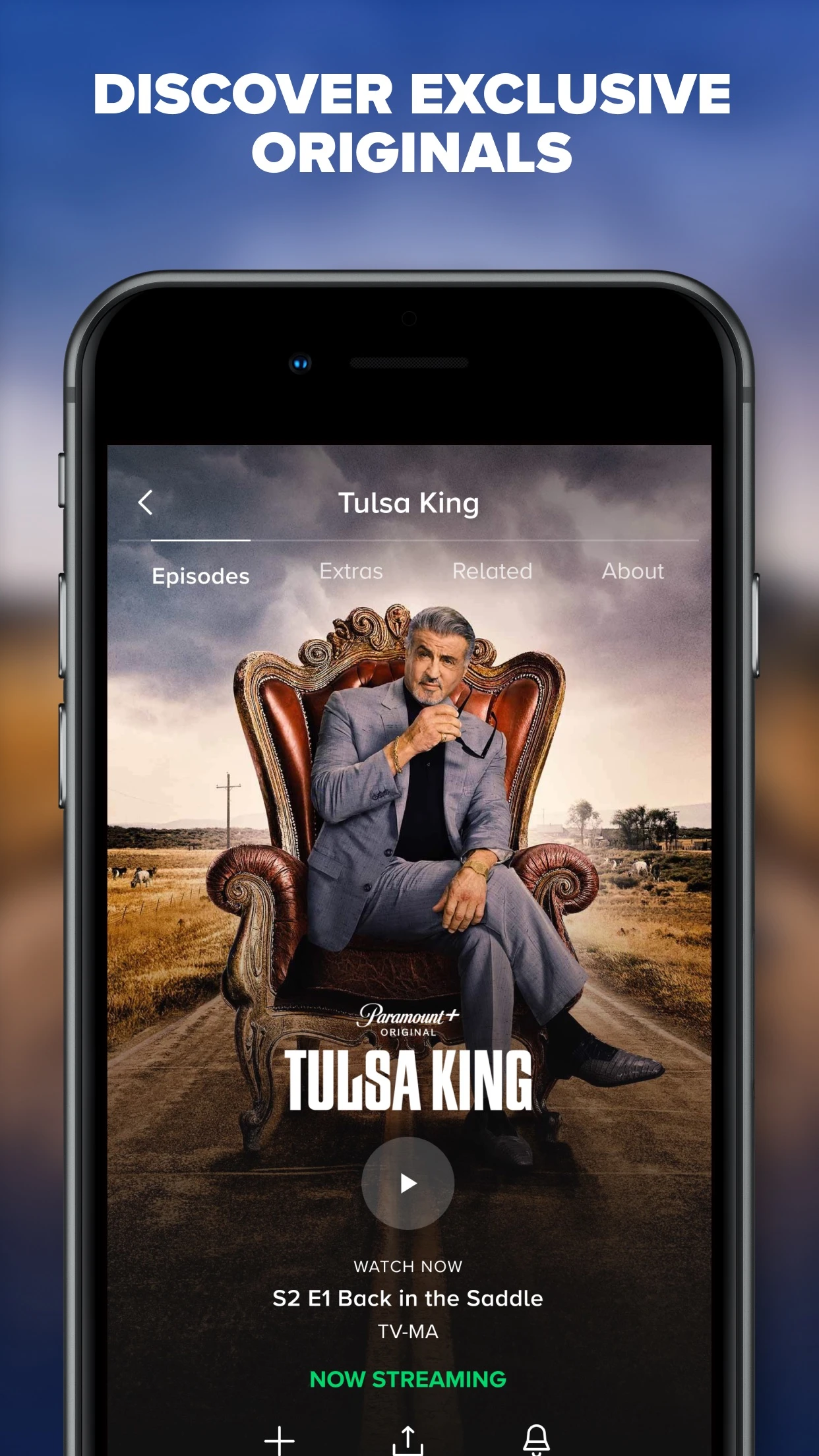 Paramount+ app store screenshot 1 — Entertainment (iOS)