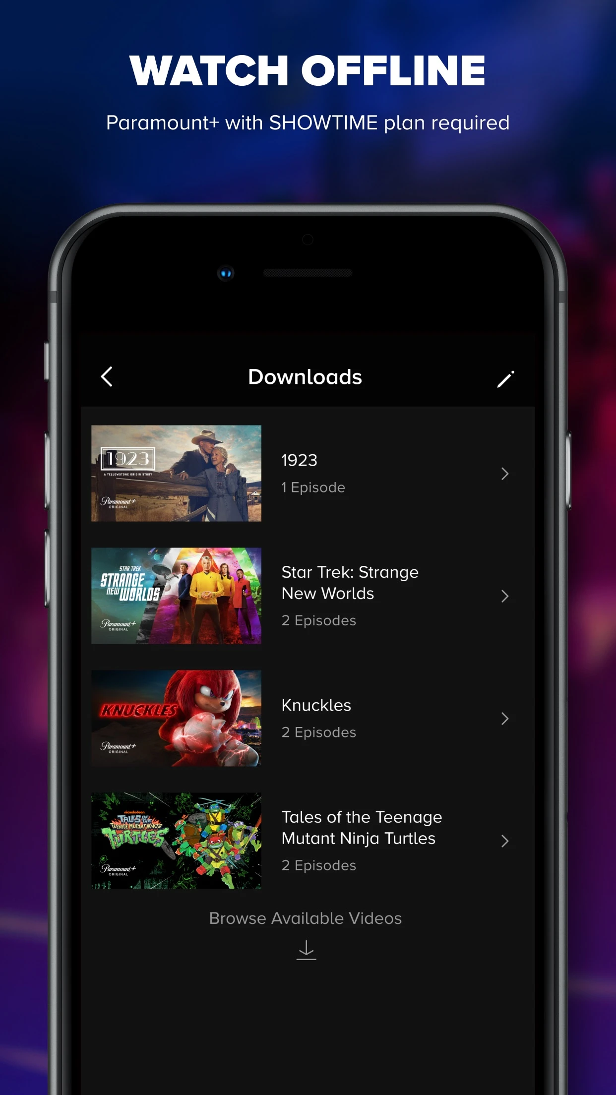 Paramount+ app store screenshot 7 — Entertainment (iOS)