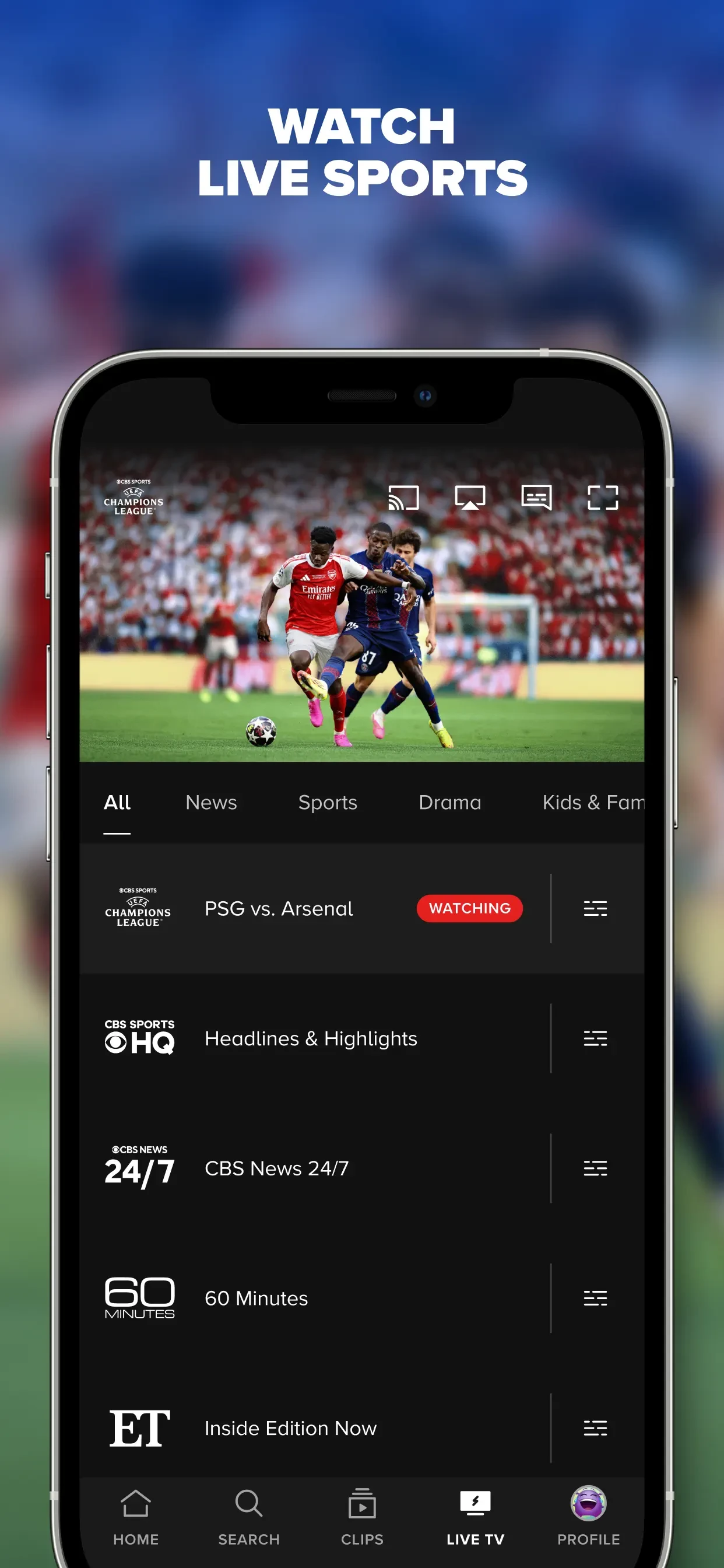 Paramount+ app store screenshot 2 — Entertainment (iOS)