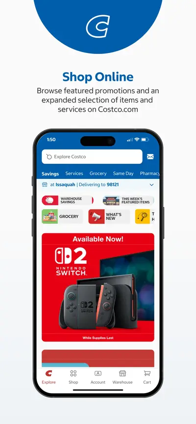 Costco app store screenshot 1 — Shopping (iOS)