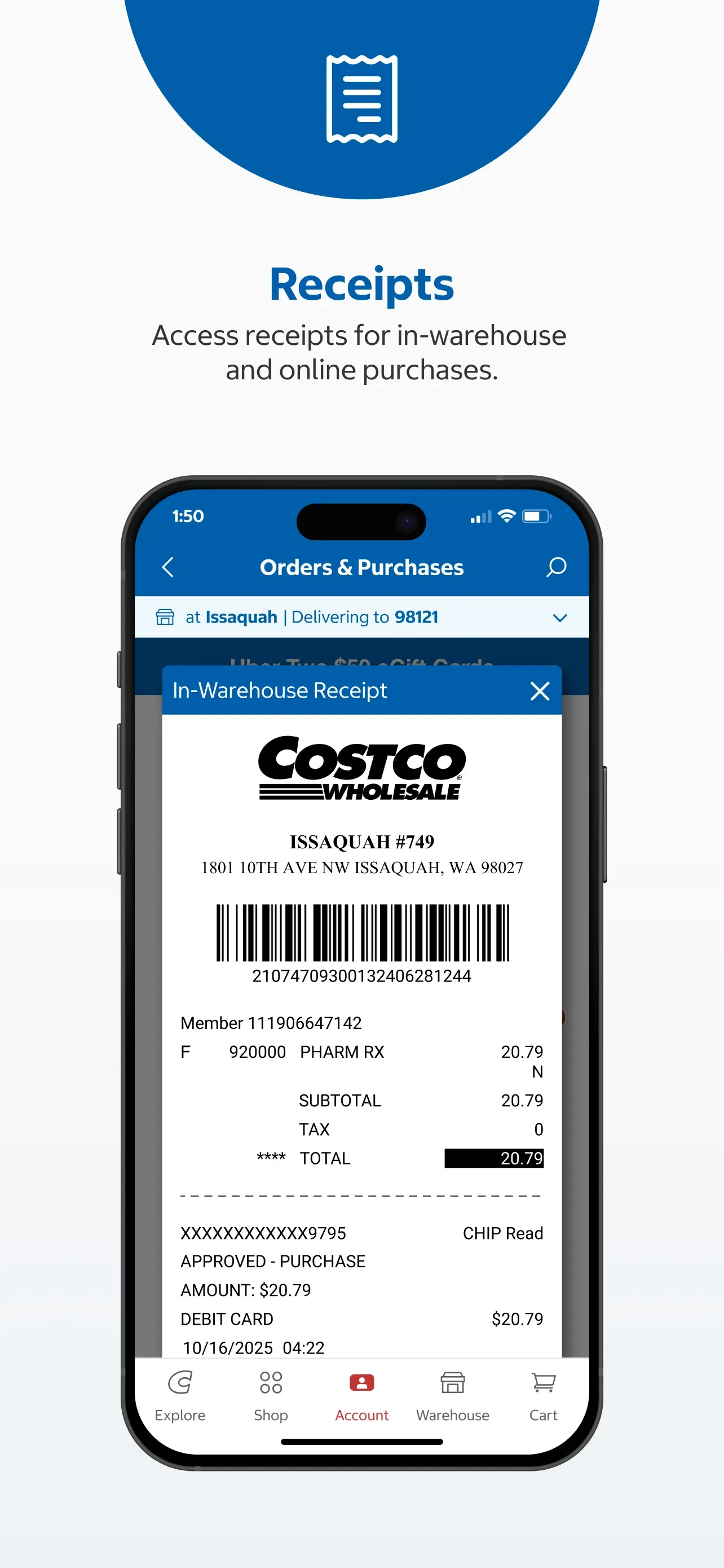Costco app store screenshot 4 — Shopping (iOS)