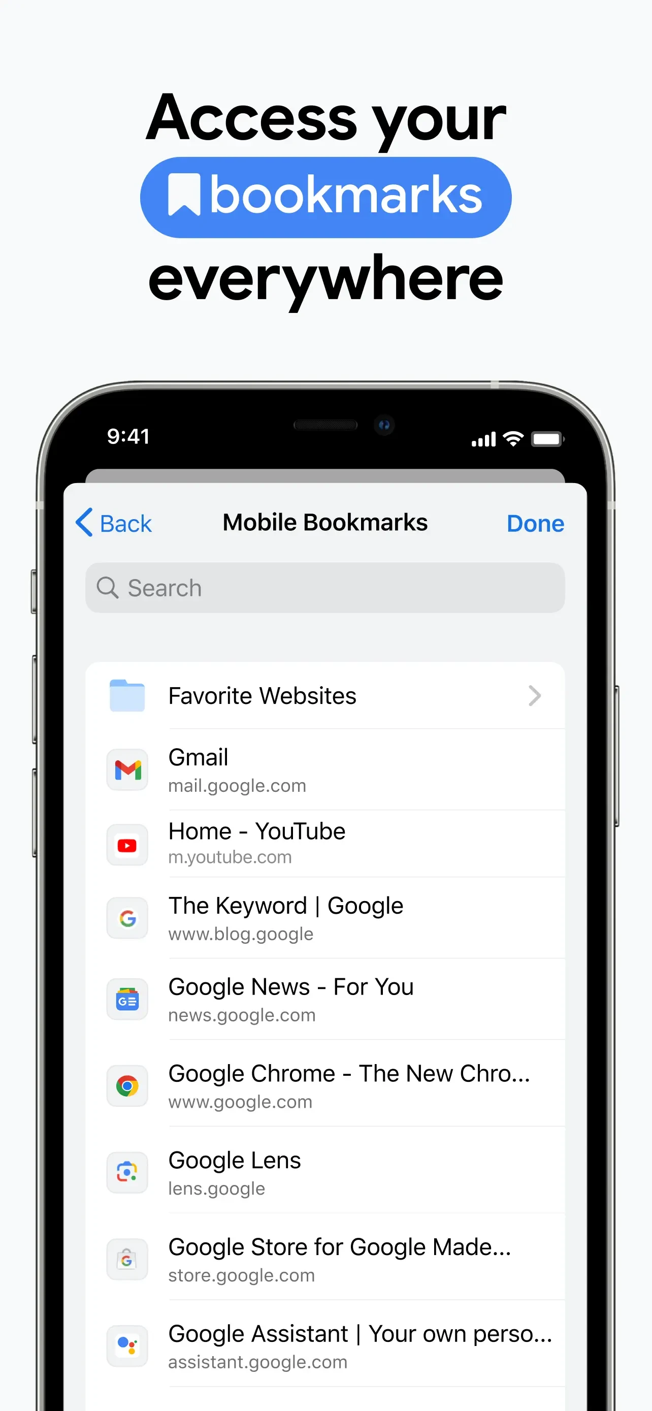 Google Chrome app store screenshot 10 — Utilities (iOS)