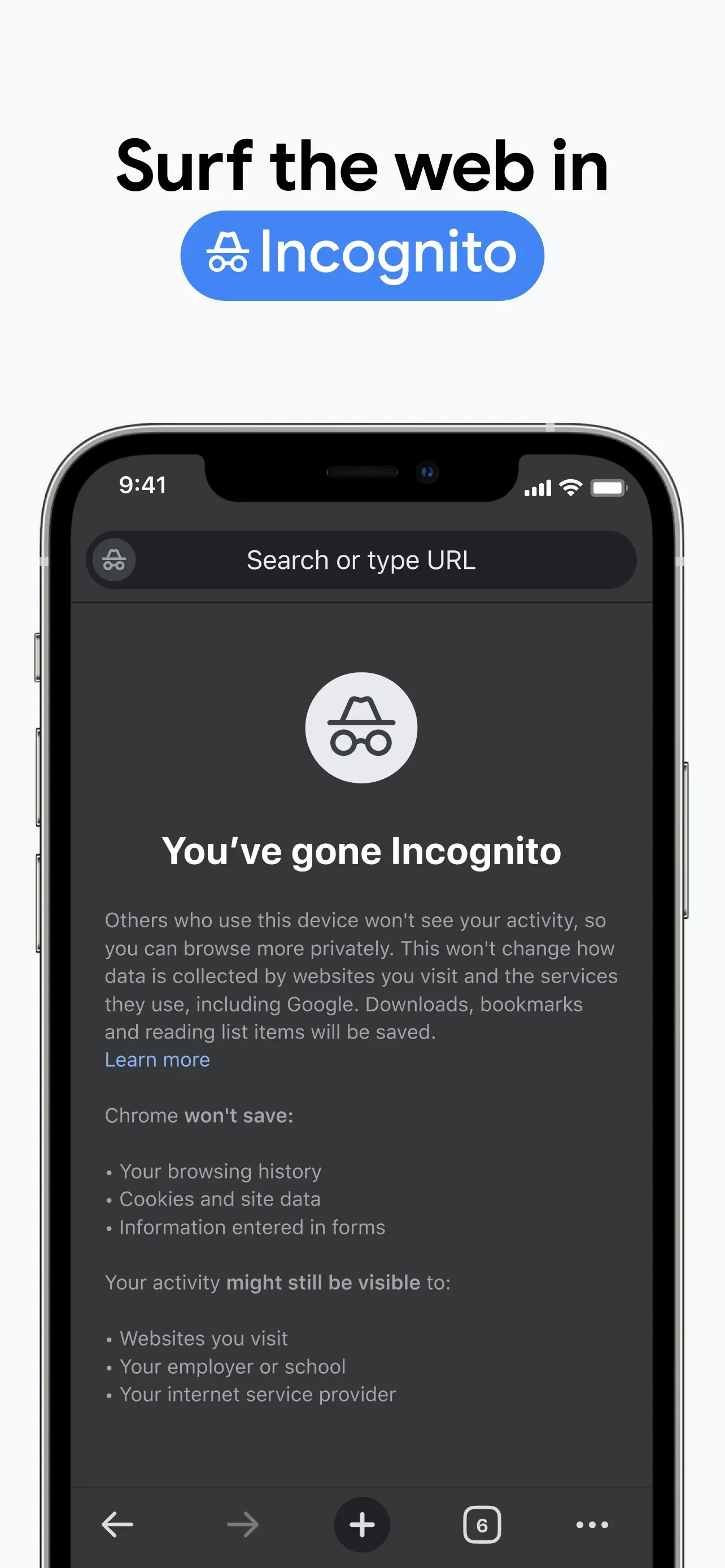 Google Chrome app store screenshot 8 — Utilities (iOS)